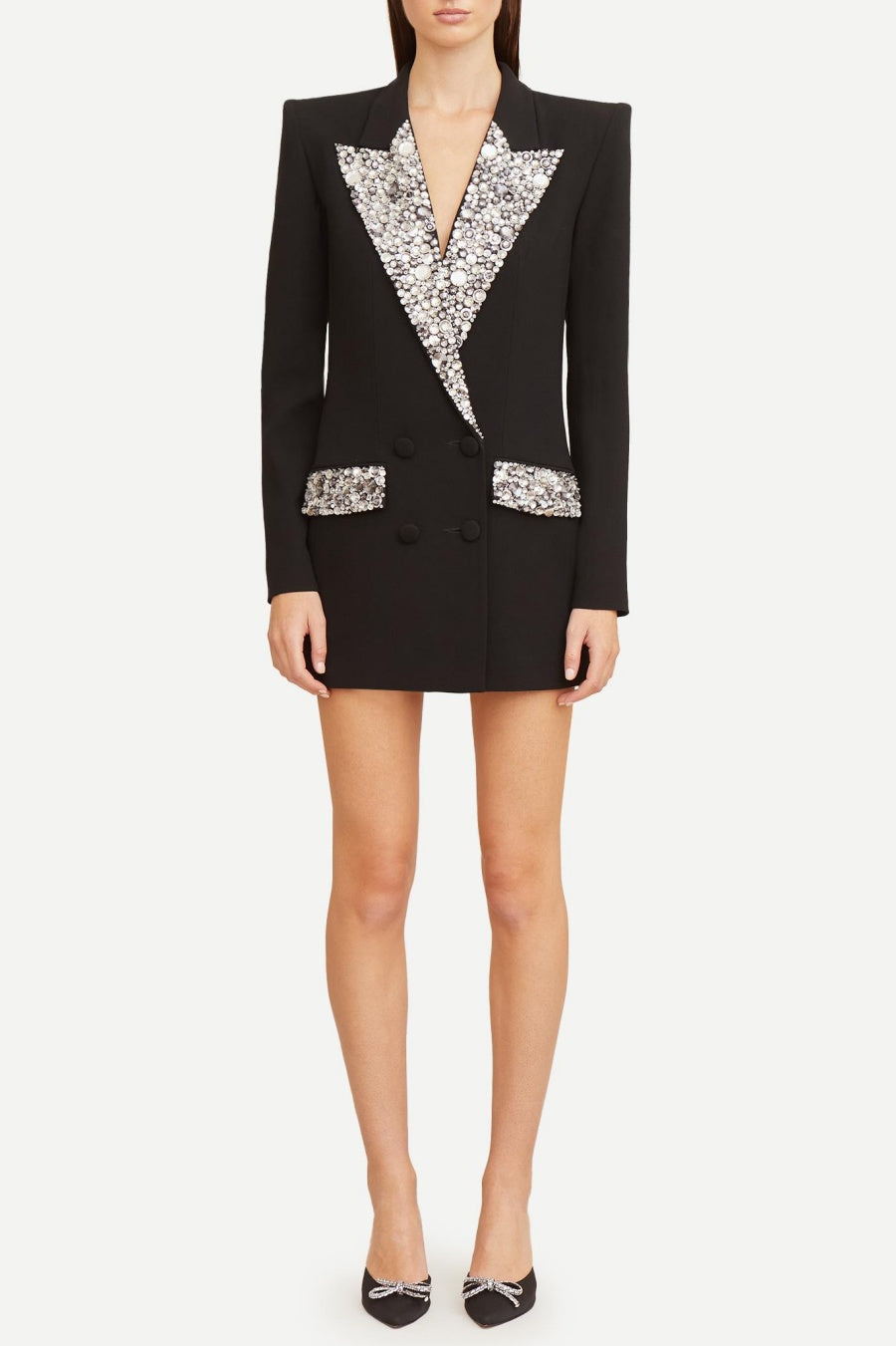 BrooklynDiamanteBlazerDress11 DIAMANTE EMBELLISHED BLAZER DRESS FOR EVENING
