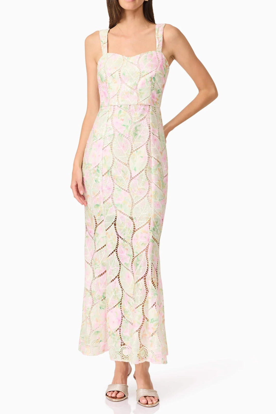 KAREN FLORAL MAXI DRESS, MULTICOLOR BOHEMIAN WEDDING GUEST