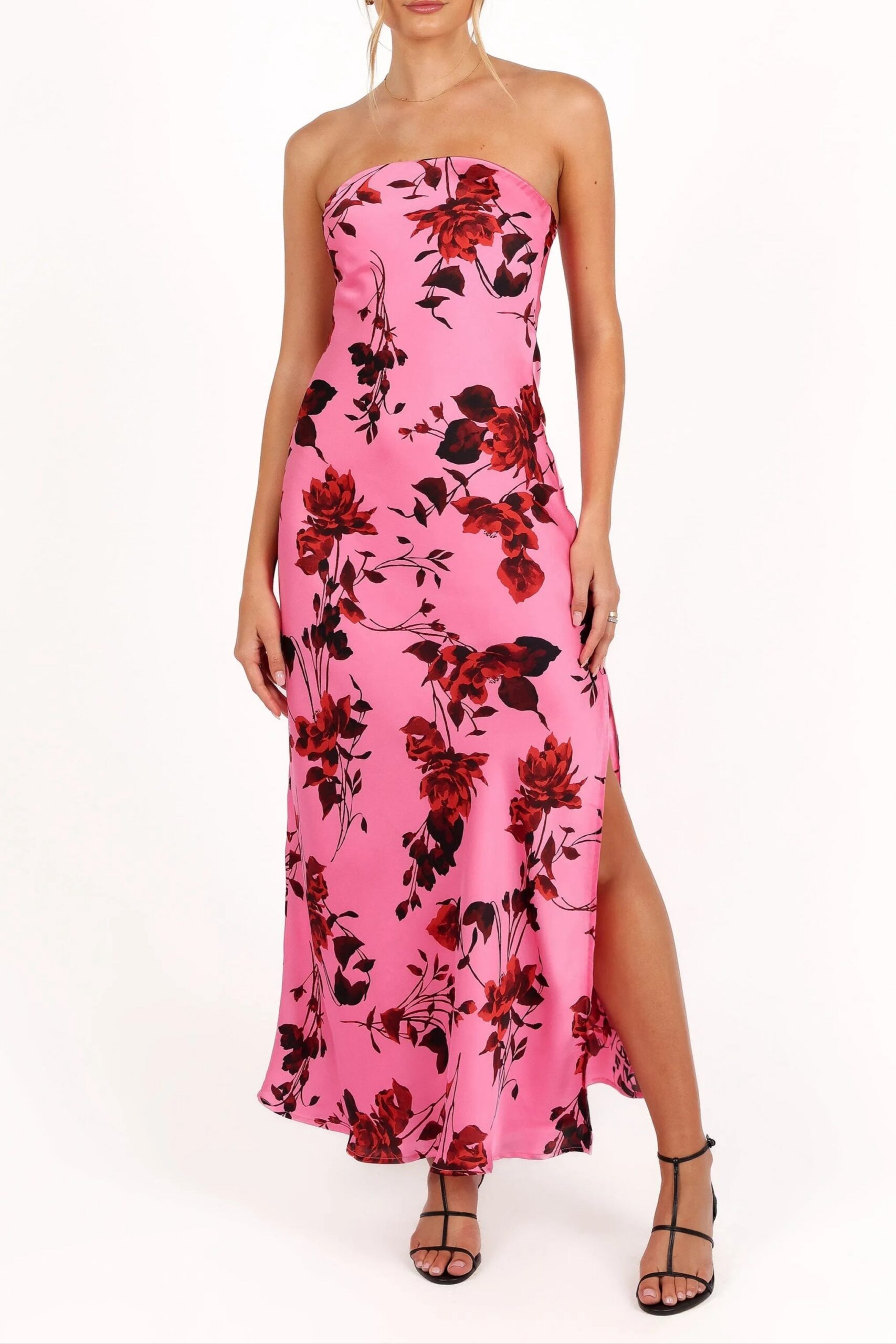 BRYDEN STRAPLESS MAXI ROSE PINK FORMAL GOWN