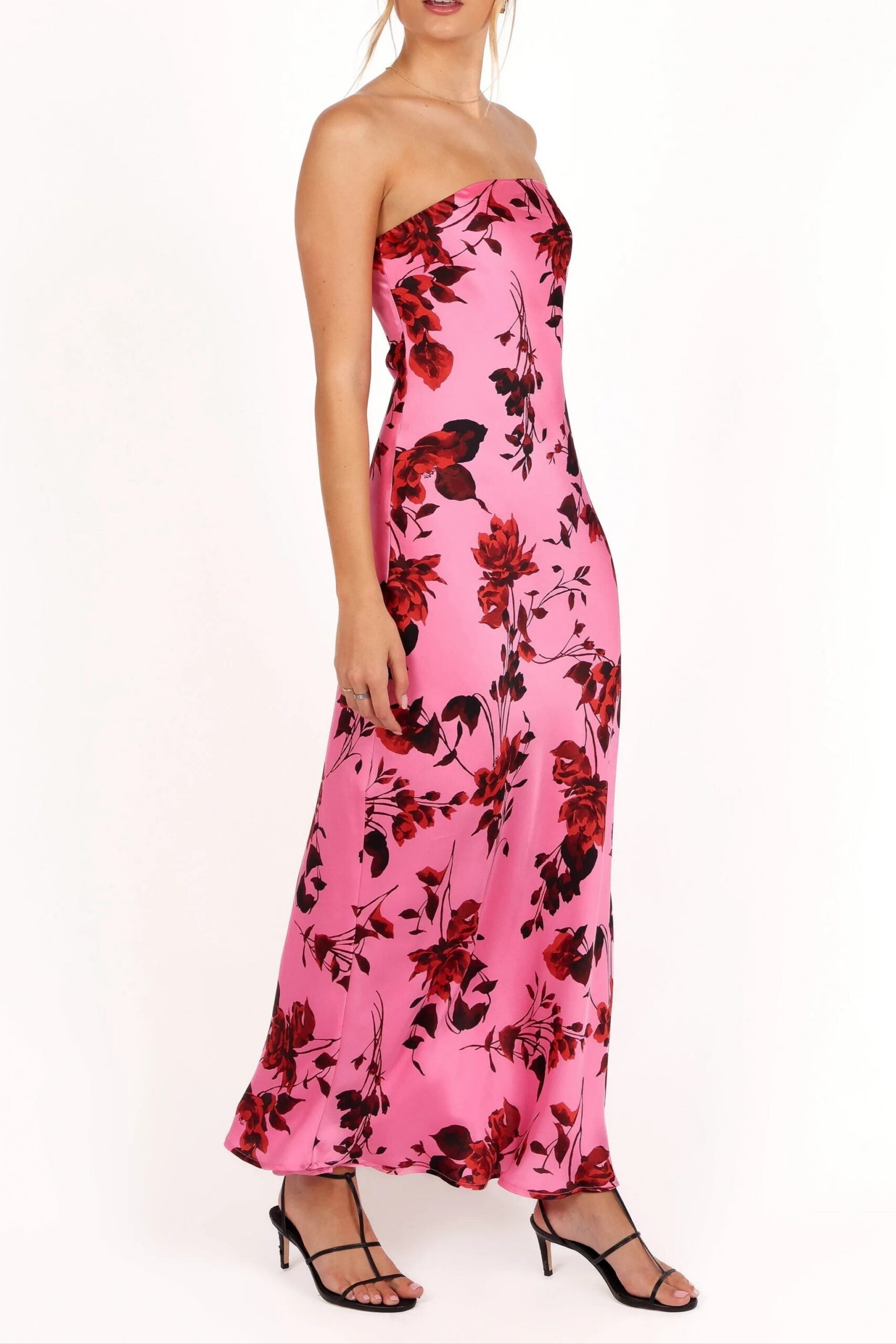 BRYDEN STRAPLESS MAXI ROSE PINK FORMAL GOWN