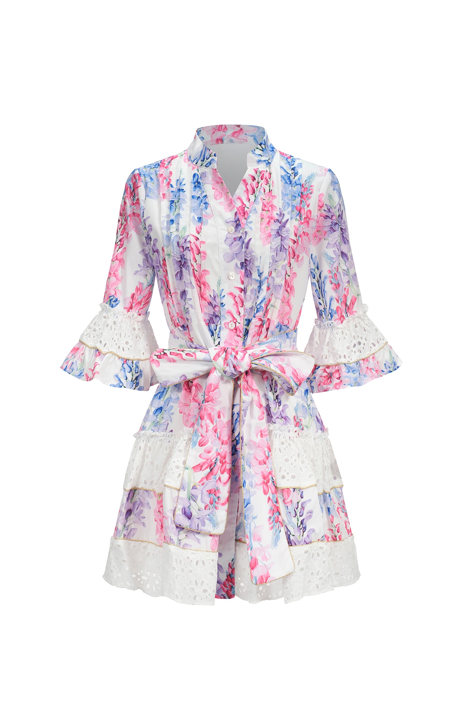 ZOHARA LACE FLORAL MINI DRESS - BOHO PARTY STYLE