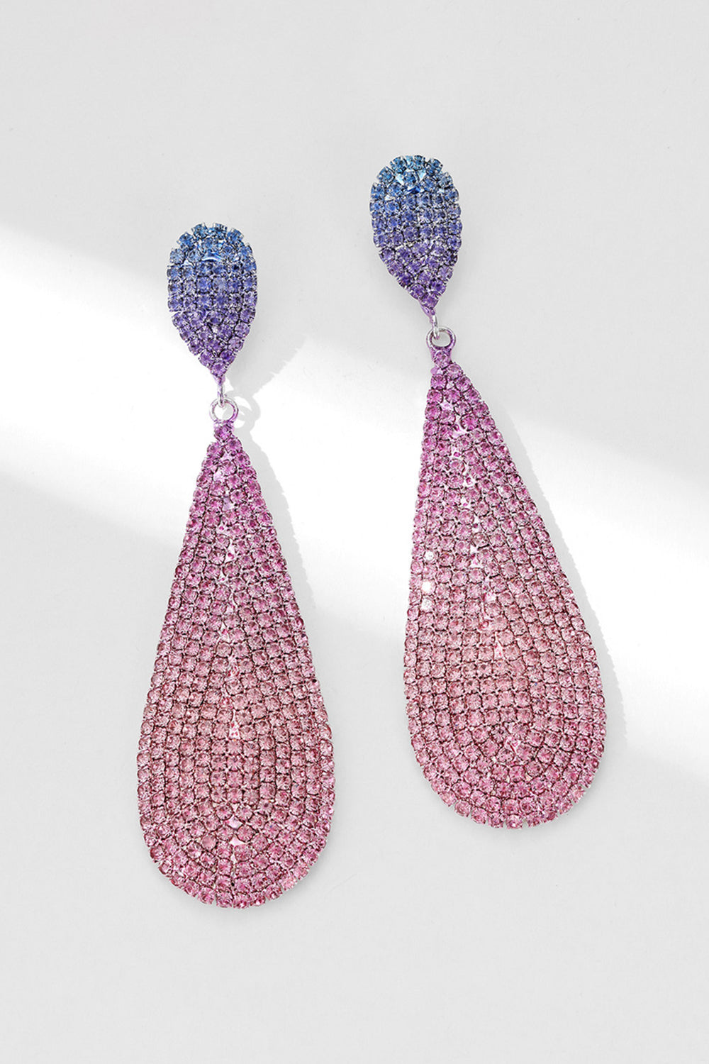 CGLH4514Fuchsia_1 GLAM DIAMOND STUD EARRINGS FOR WEDDING PARTY