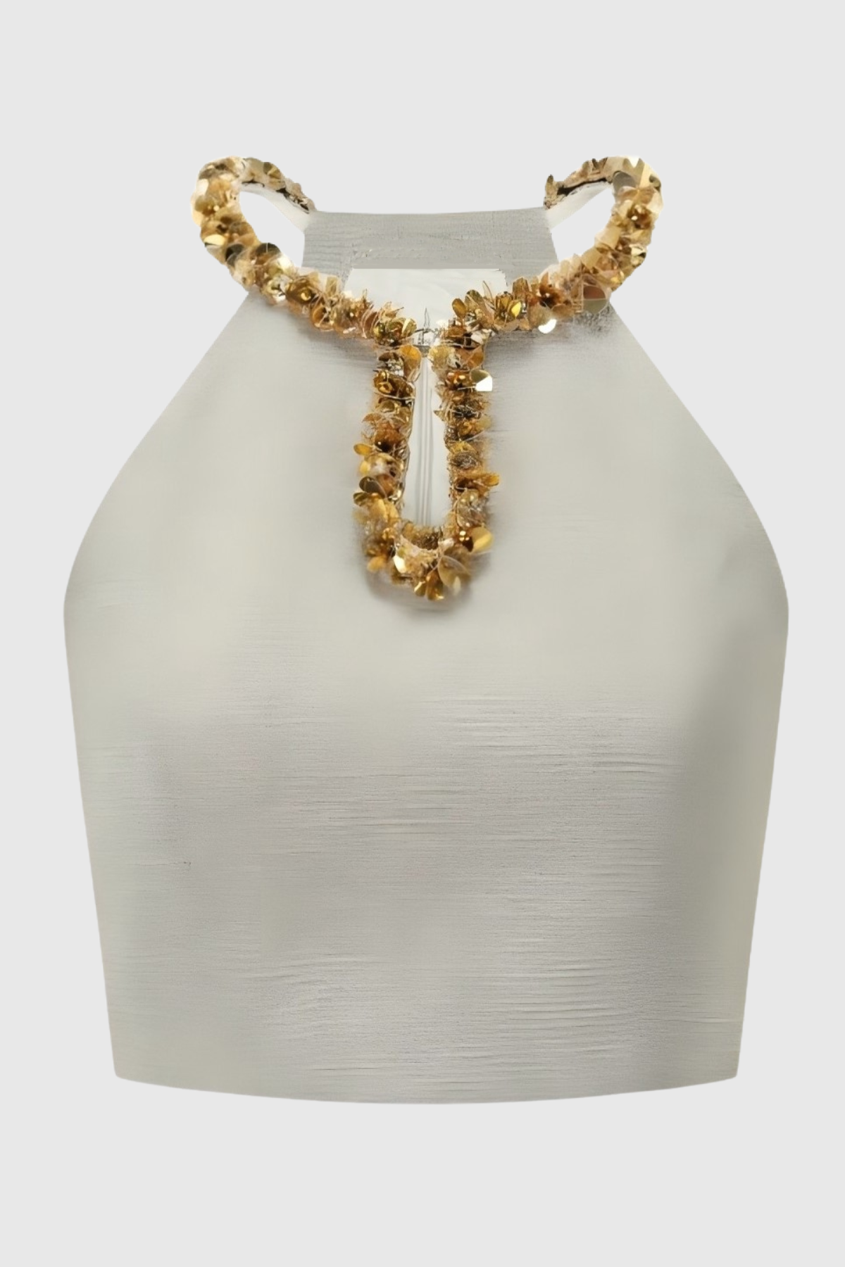 EVANGELINE SEQUIN APRICOT TOP FOR PARTY NIGHTS