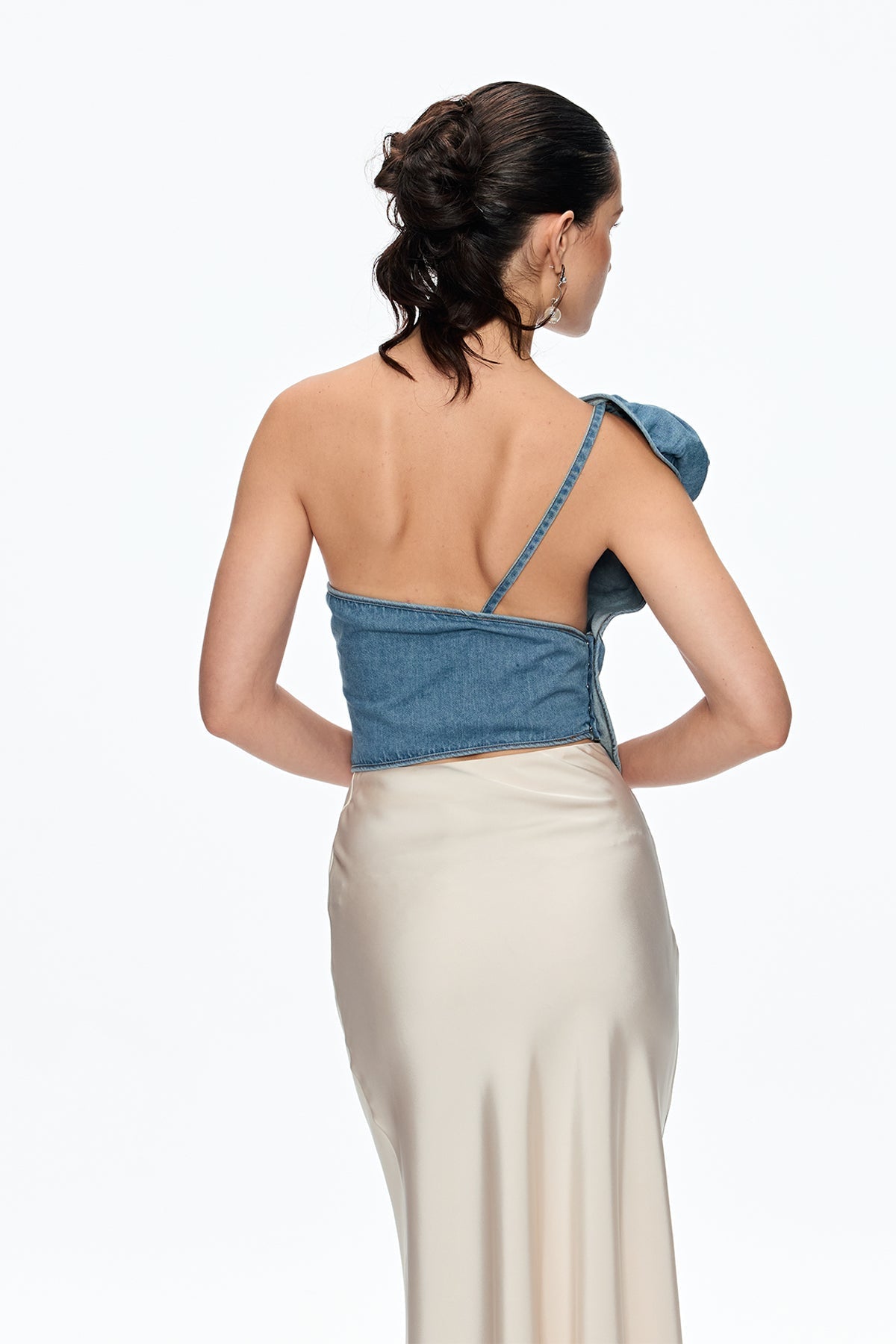 FLORENCE ONE SHOULDER FLORAL TOP FOR WEDDING GUEST