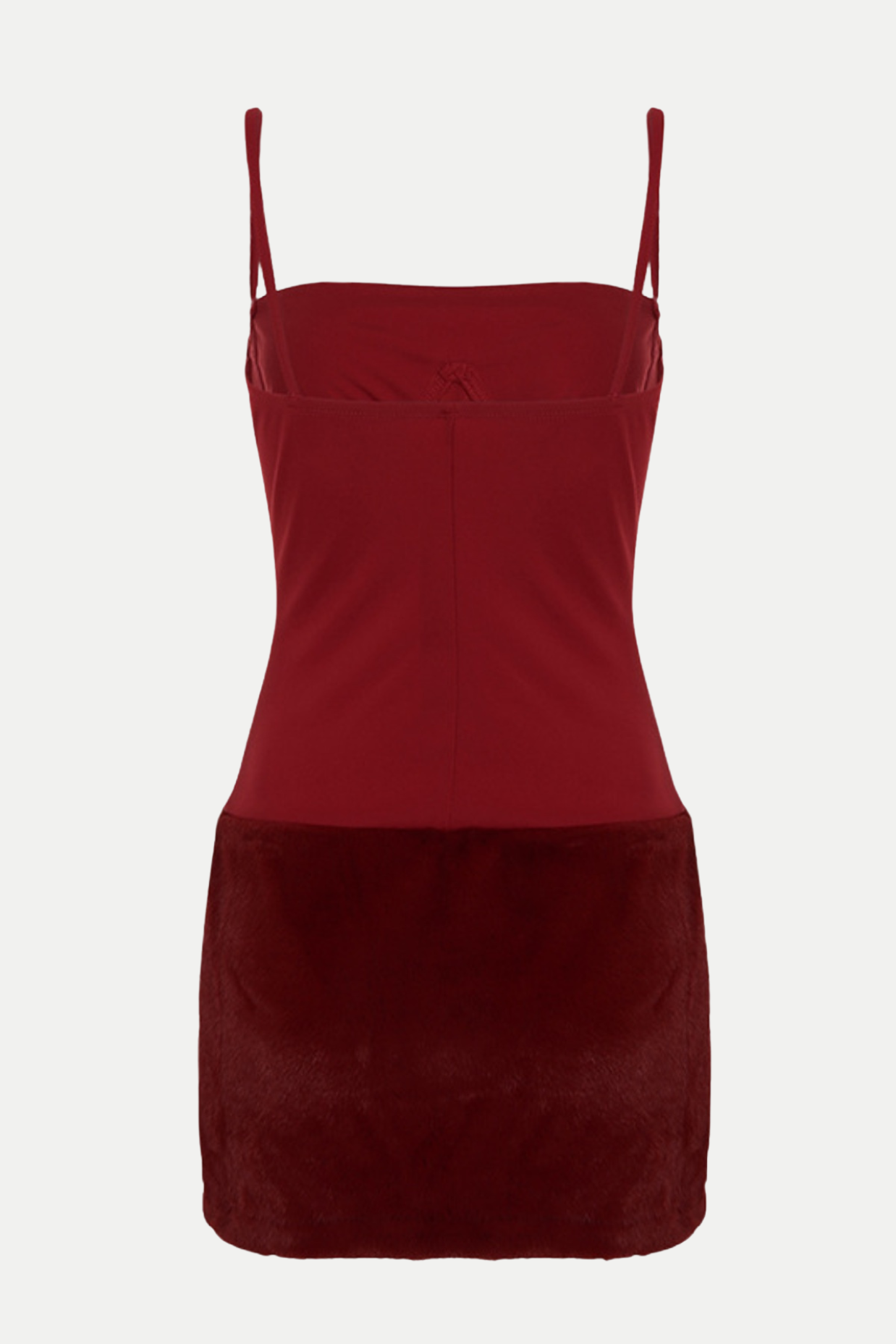 FAUX FUR MINI DRESS FOR PARTY NIGHTS