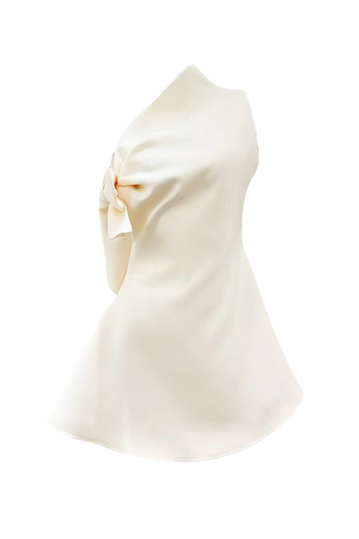 CALWA ONE-SHOULDER FLARE MINI DRESS