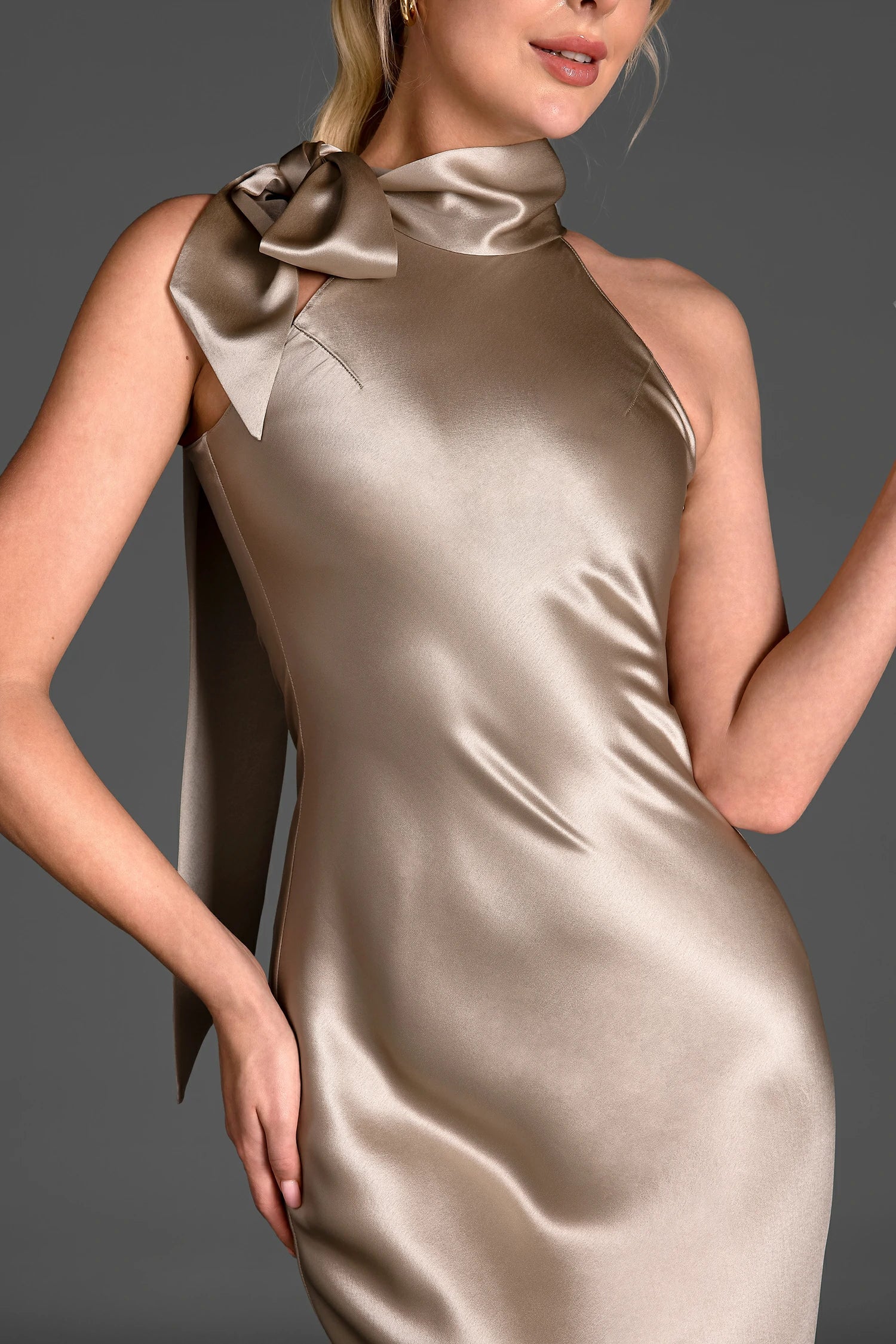 LAGALLI SATIN RIBBON DRESS FOR EVENTS