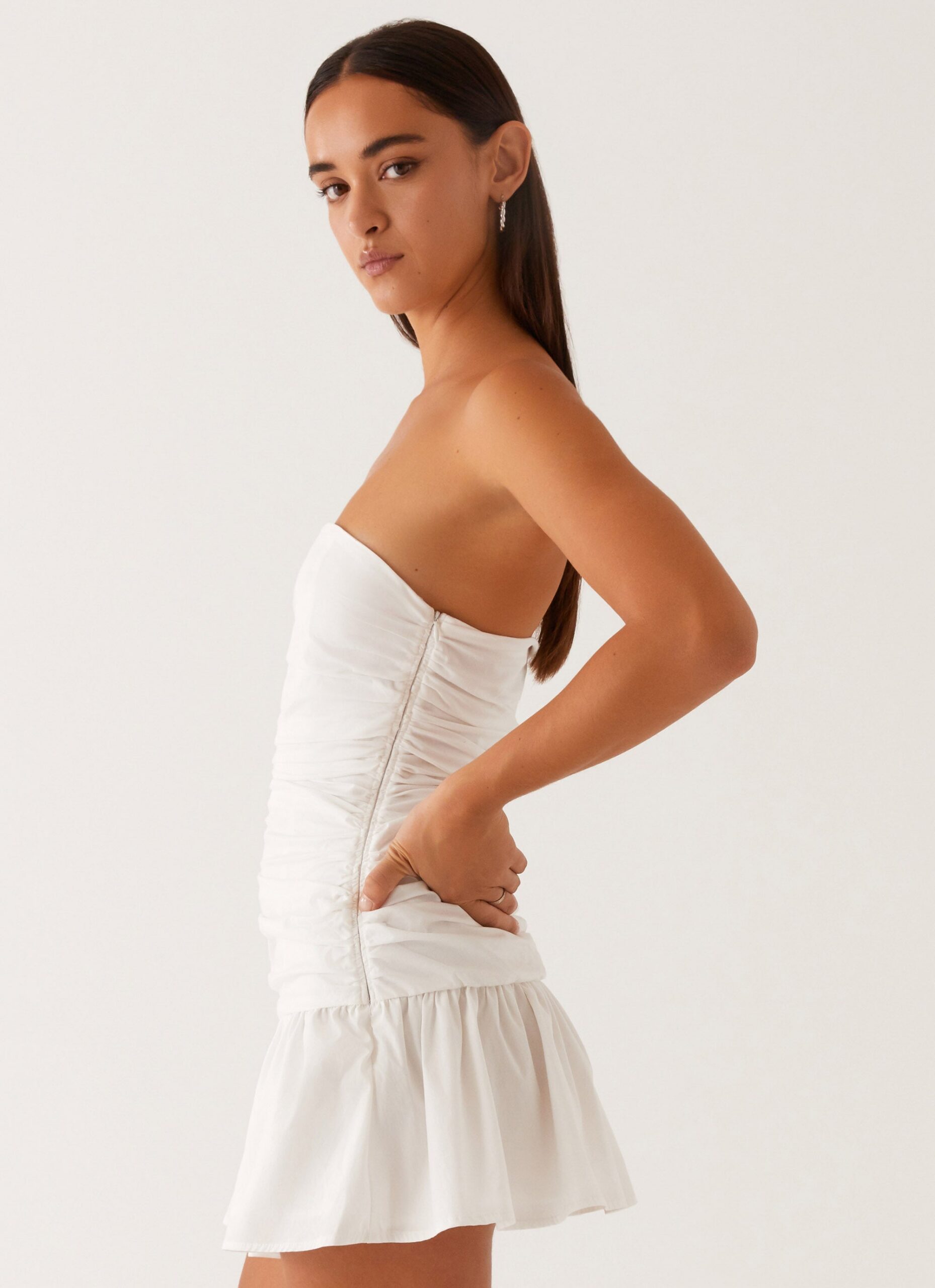 CARMEL WHITE MINI DRESS - WEDDING GUEST