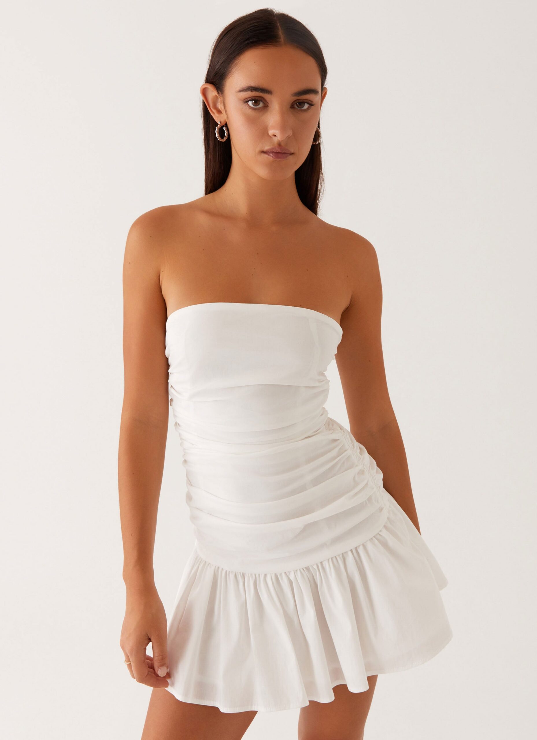 CARMEL WHITE MINI DRESS - WEDDING GUEST