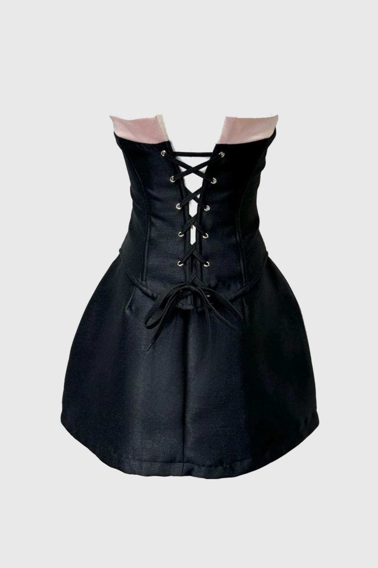 CARROLYN BOW STRAPLESS CORSET TWO-PIECE SET