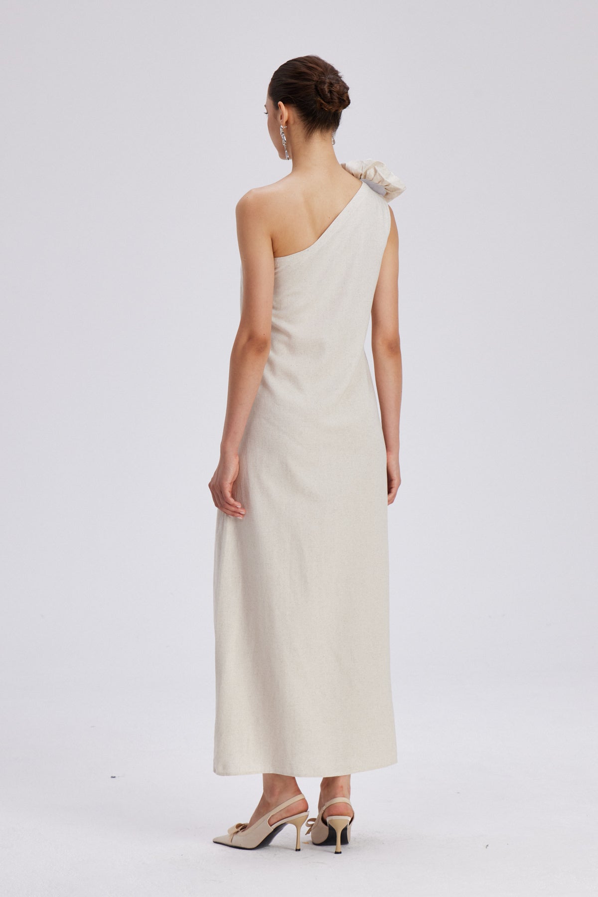 CHARLOTTA ONE SHOULDER FLORAL MAXI DRESS