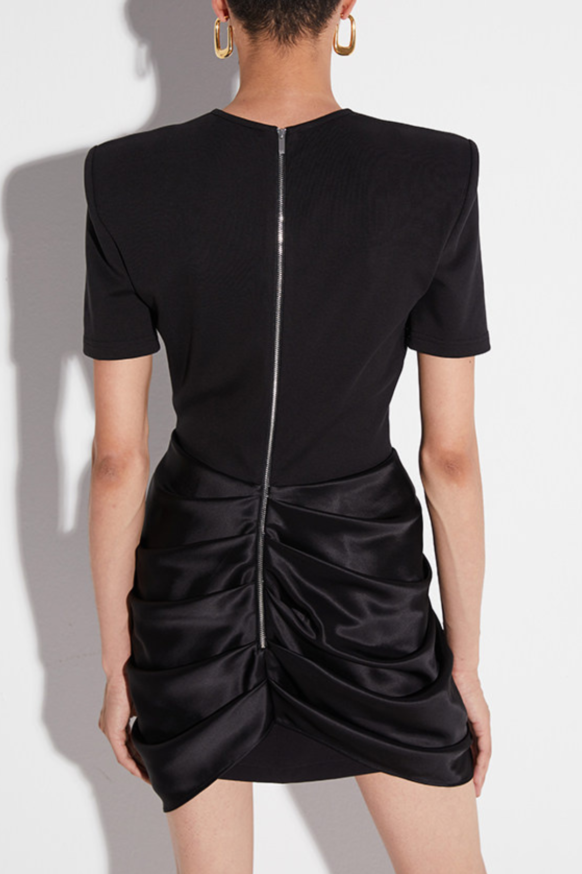 ChatriaMetalDrapedMiniDress-Black5 CHATRIA METAL MINI DRESS - BLACK