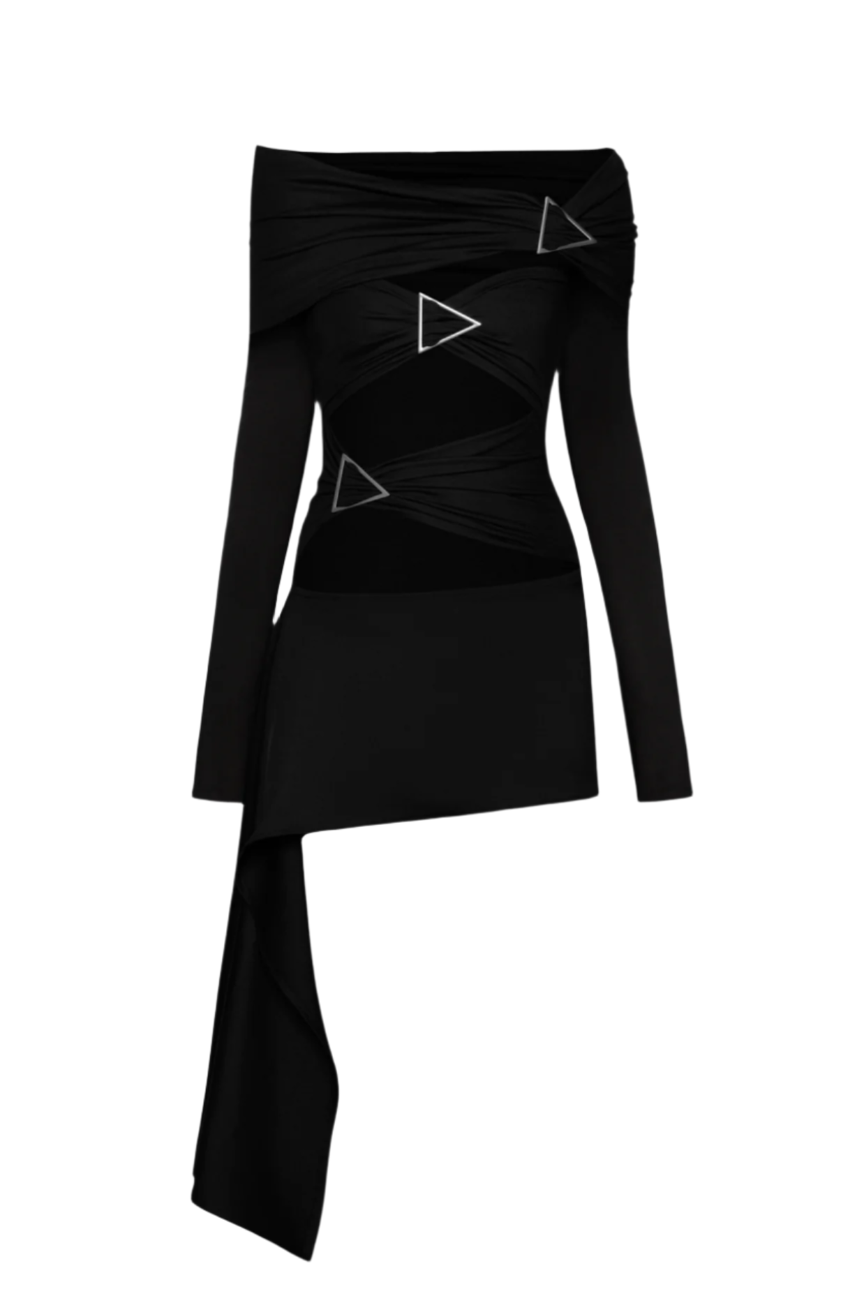ChristeAsymmetricCutoutMiniDress_5 CHRISTE ASYMMETRIC CUTOUT MINI DRESS FOR PARTY