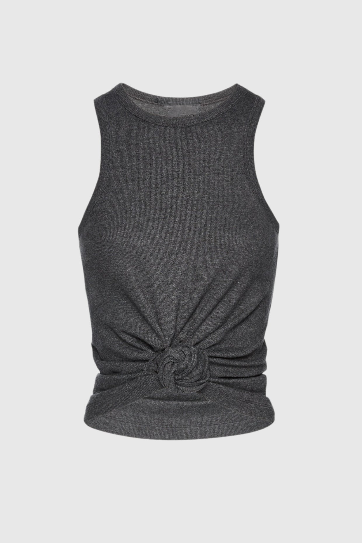 CLAUDAS KNOT TANK TOP GREY CASUAL SUMMER