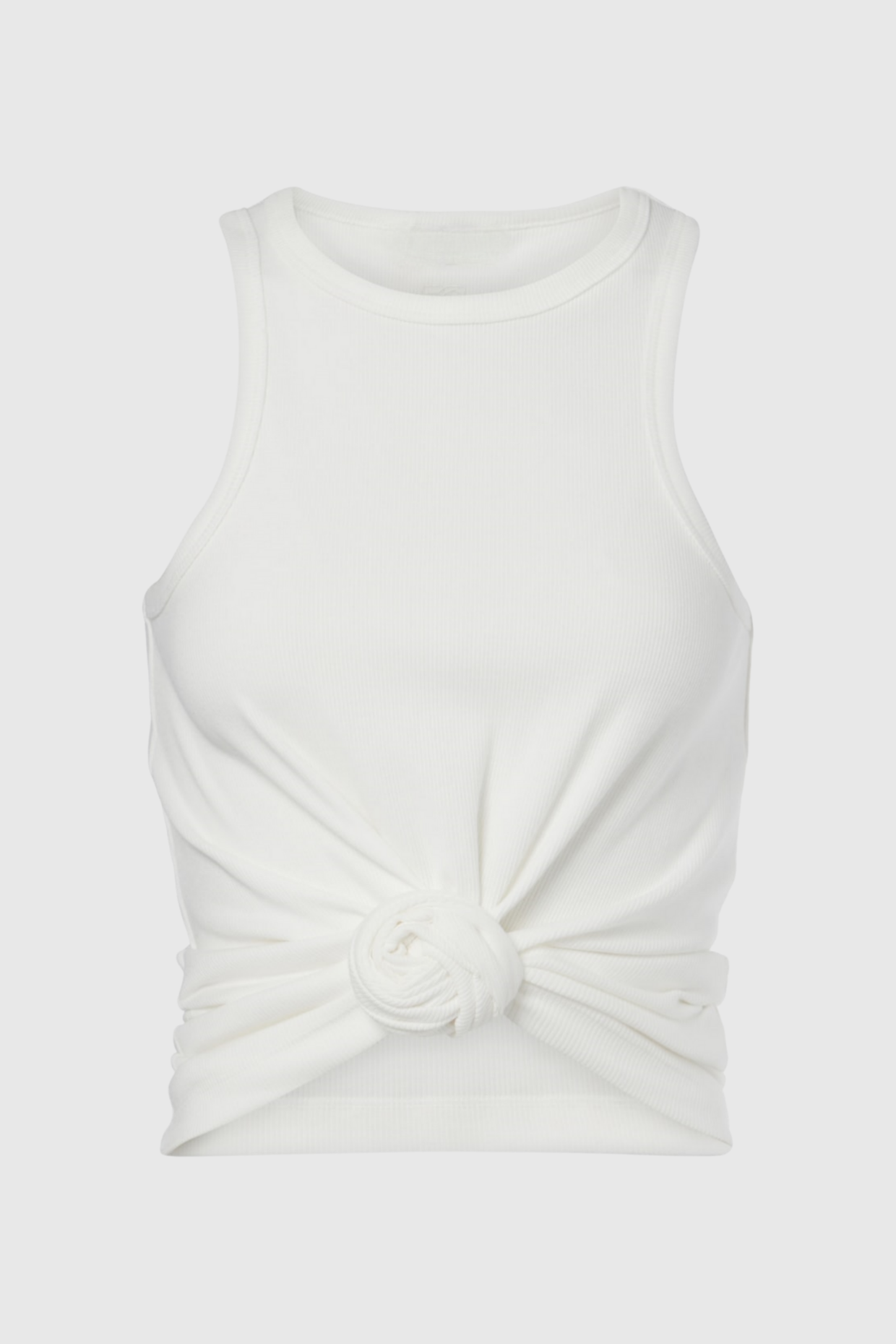 CLAUDAS KNOT TANK TOP WHITE CASUAL SUMMER