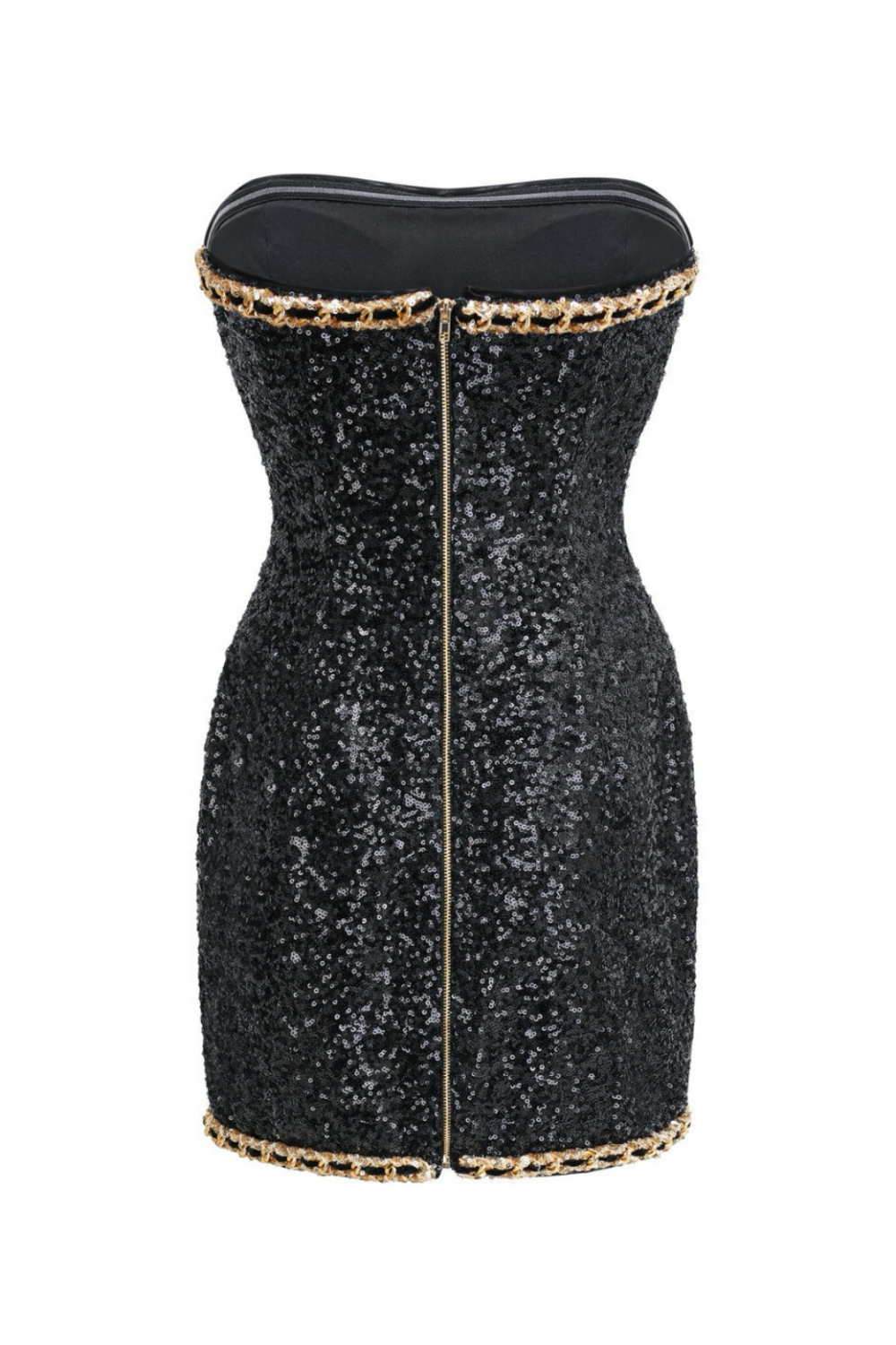 CLEO SEQUIN STRAPLESS MINI DRESS FOR PARTY