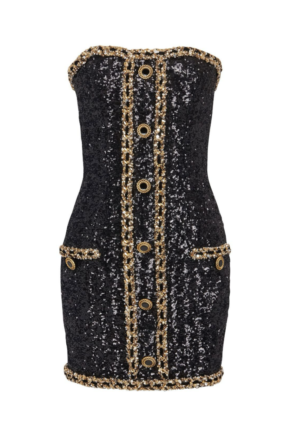 CLEO SEQUIN STRAPLESS MINI DRESS FOR PARTY