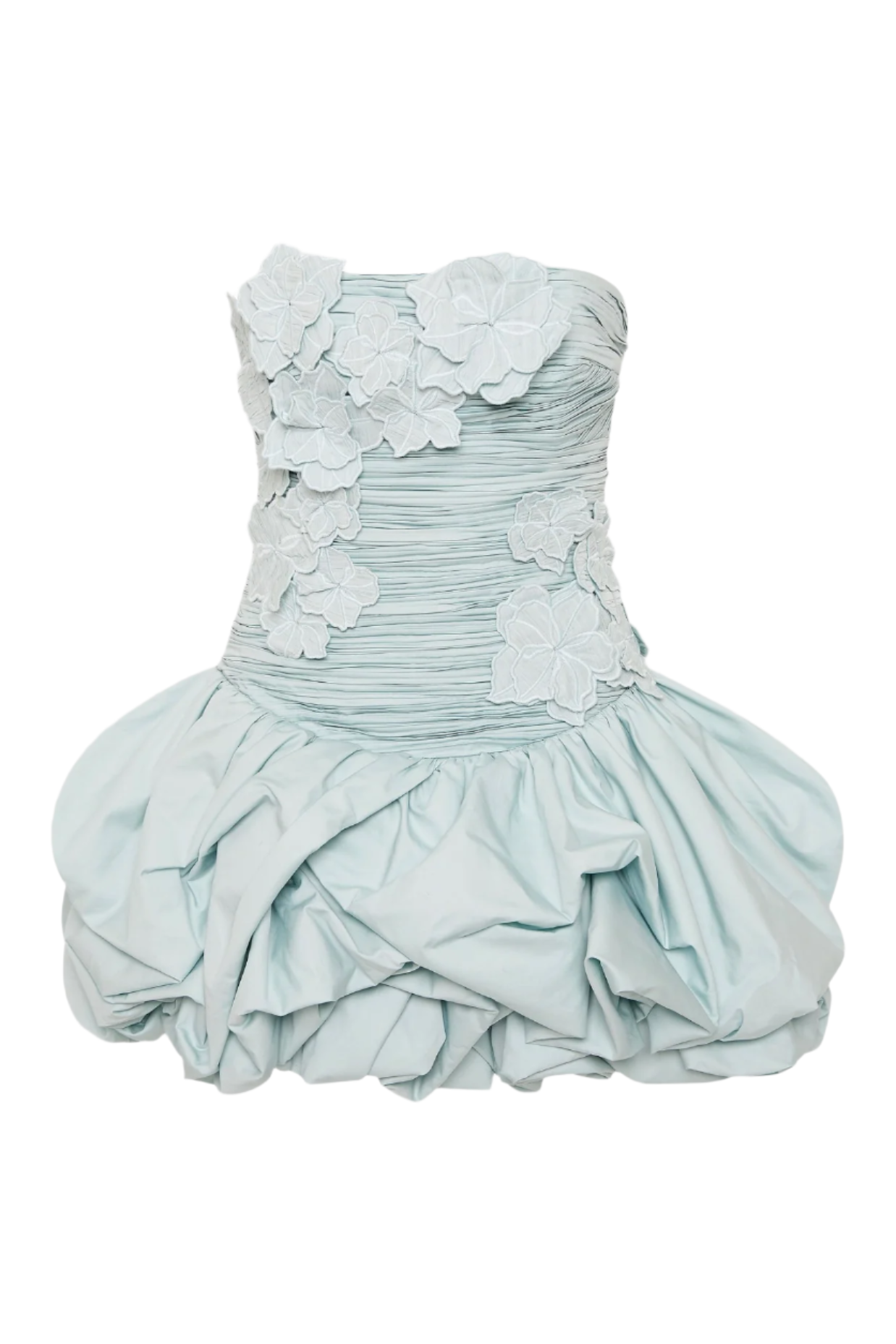 COLEKA FLORAL STRAPLESS MINI DRESS FOR PARTIES