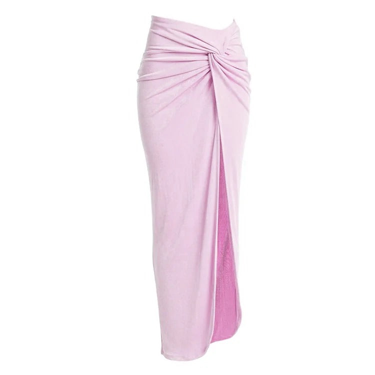 COLORBLOCK ONE-PIECE SWIMSUIT WITH SARONG COVER-UP