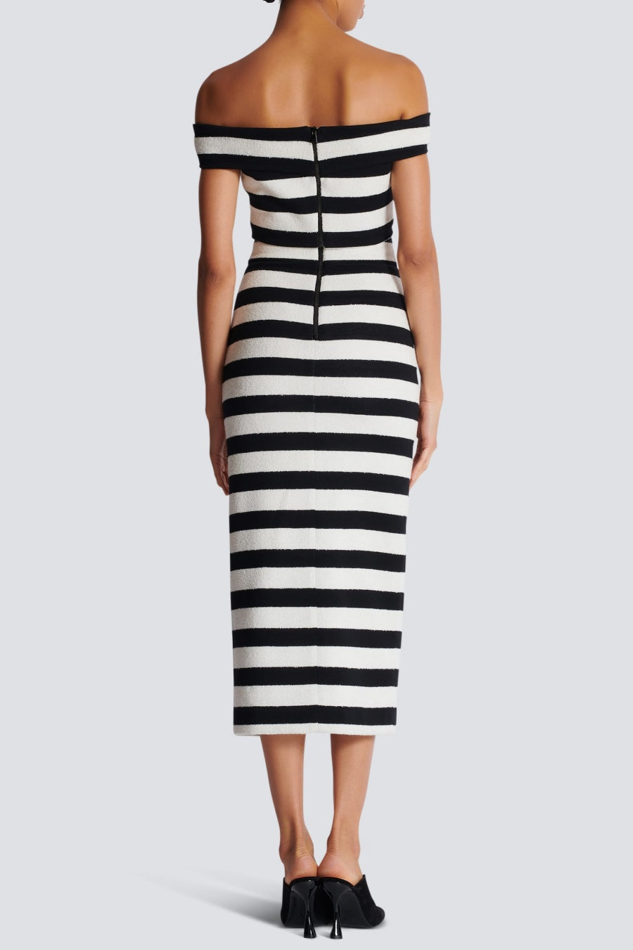 CORALINE STRIPED OFF-SHOULDER BANDAGE SET