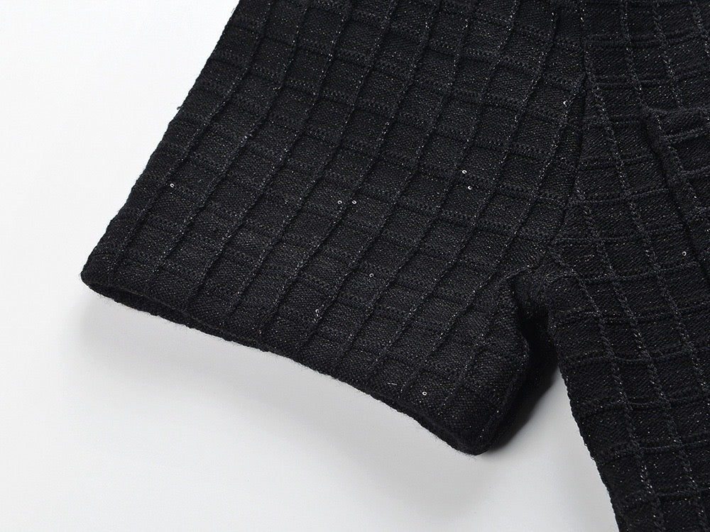 EMBELLISHED BOUCLÉ MINI DRESS FOR PARTY