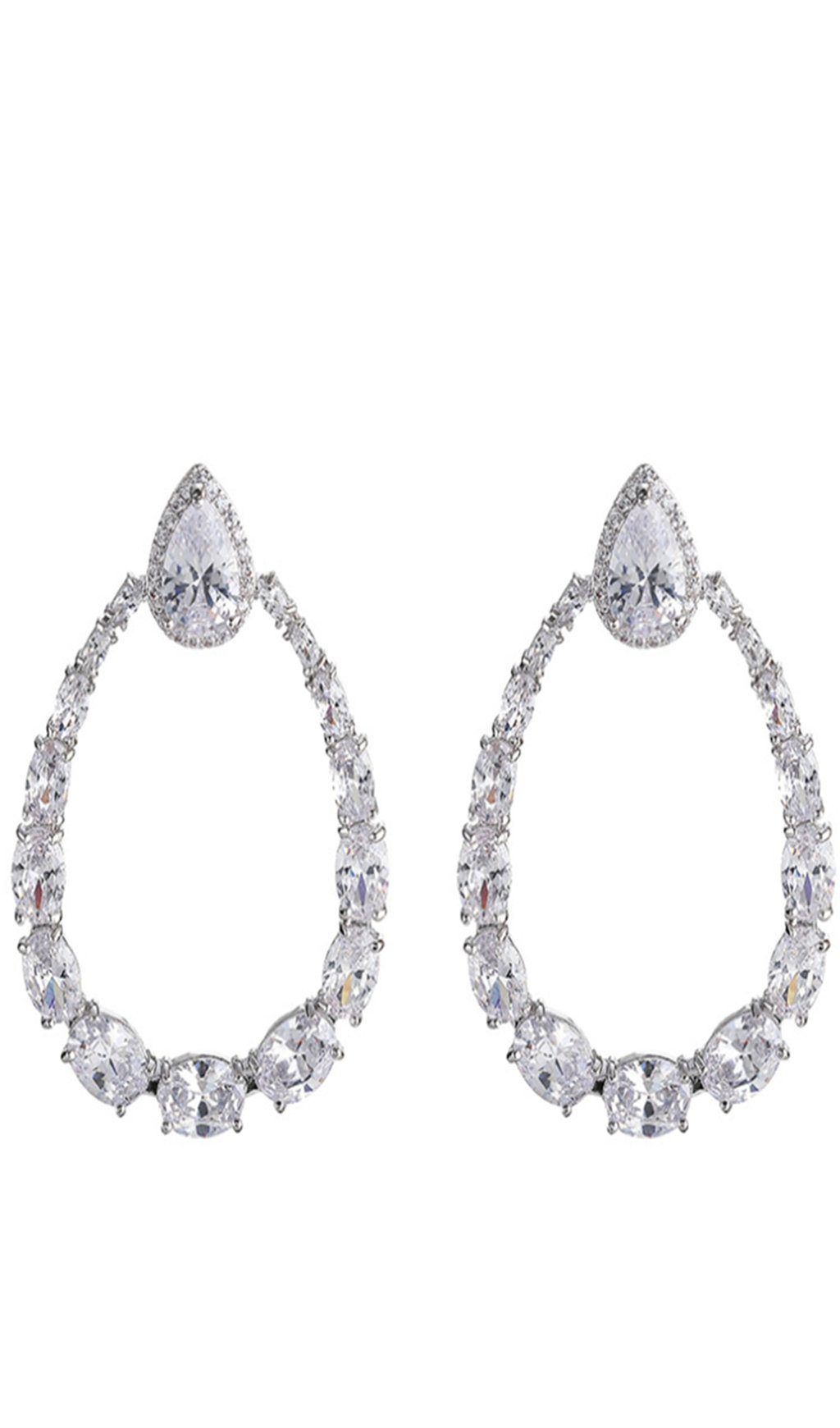 DROP-SHAPED-ZIRCON-EARRINGS DROP-SHAPED ZIRCON EARRINGS FOR WEDDING PARTY
