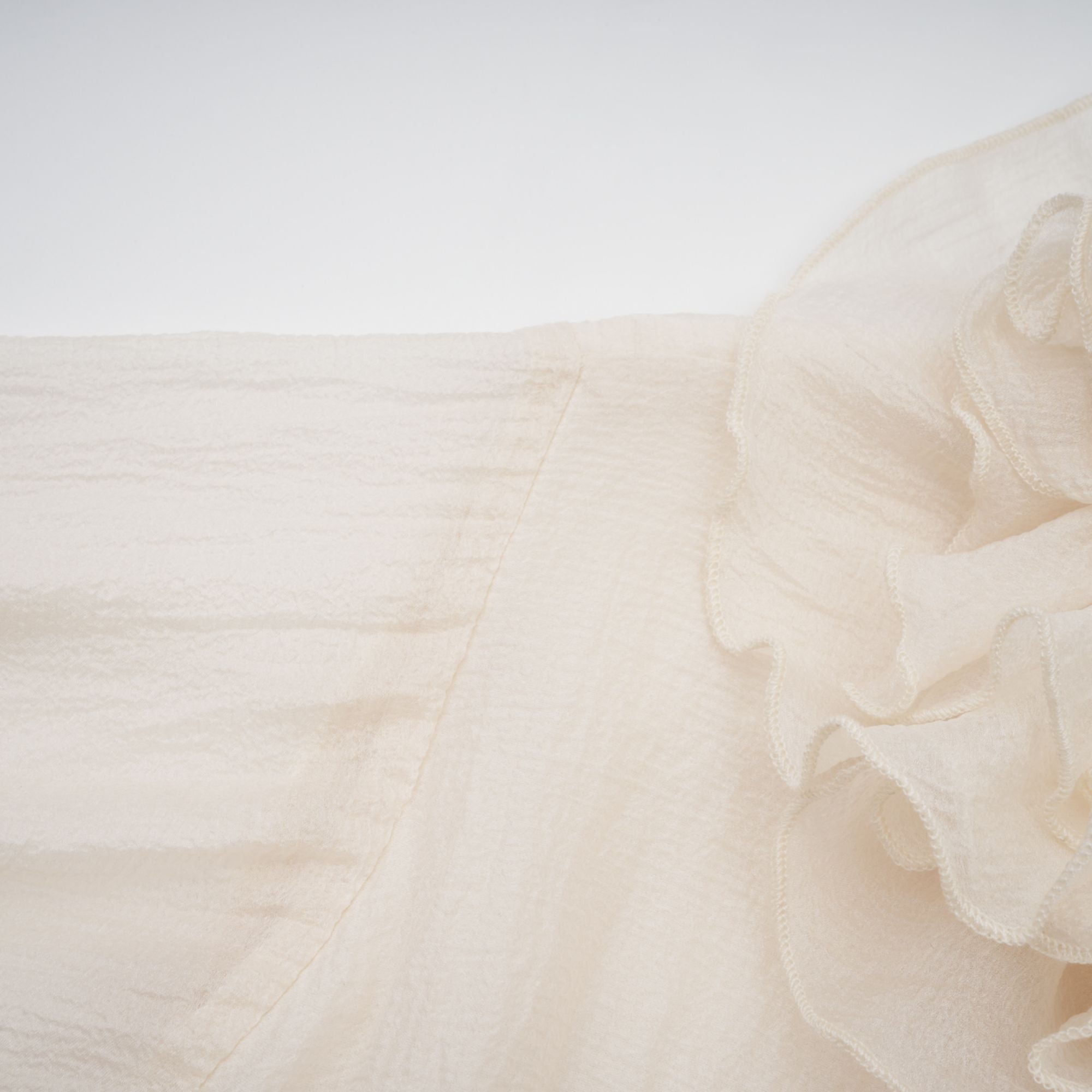 ZÉPHYRINE FLORAL APPLIQUÉ TIERED MINI DRESS NEUTRAL PARTY