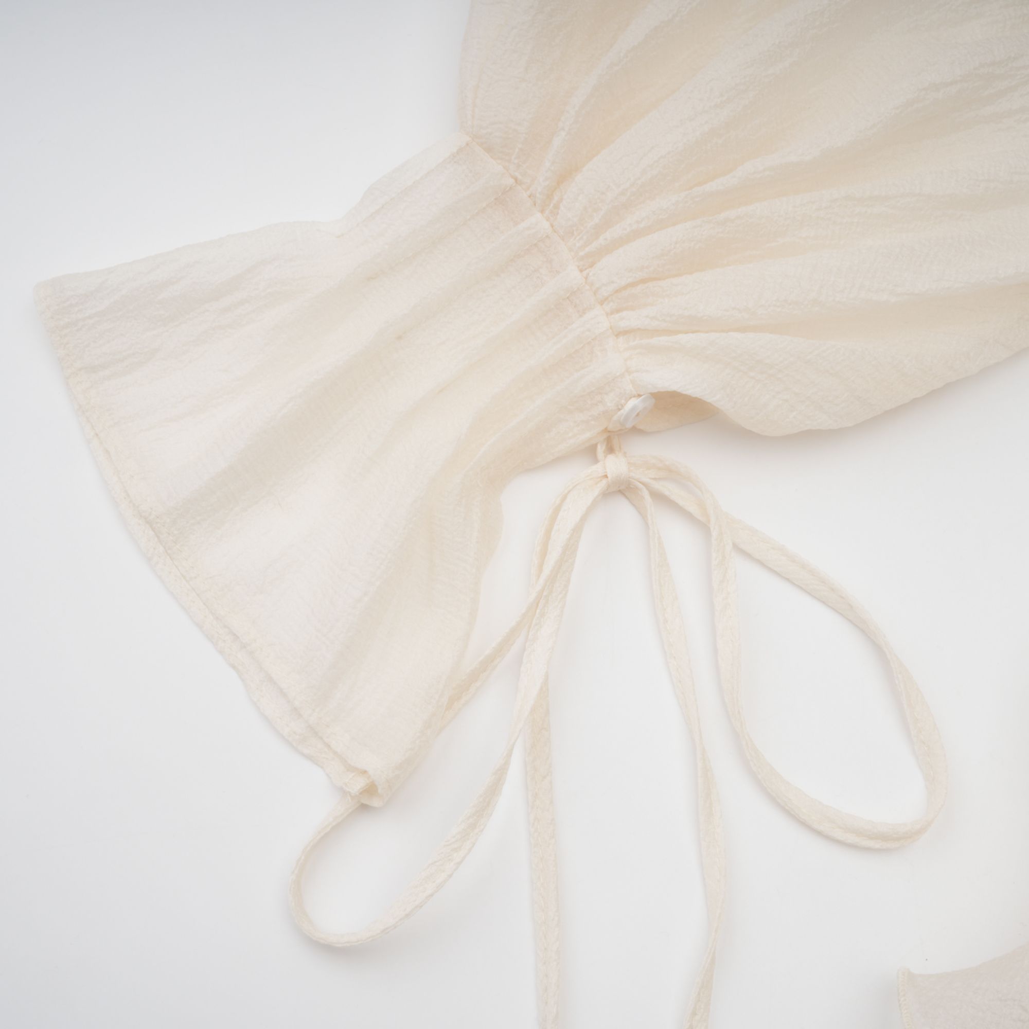 ZÉPHYRINE FLORAL APPLIQUÉ TIERED MINI DRESS NEUTRAL PARTY