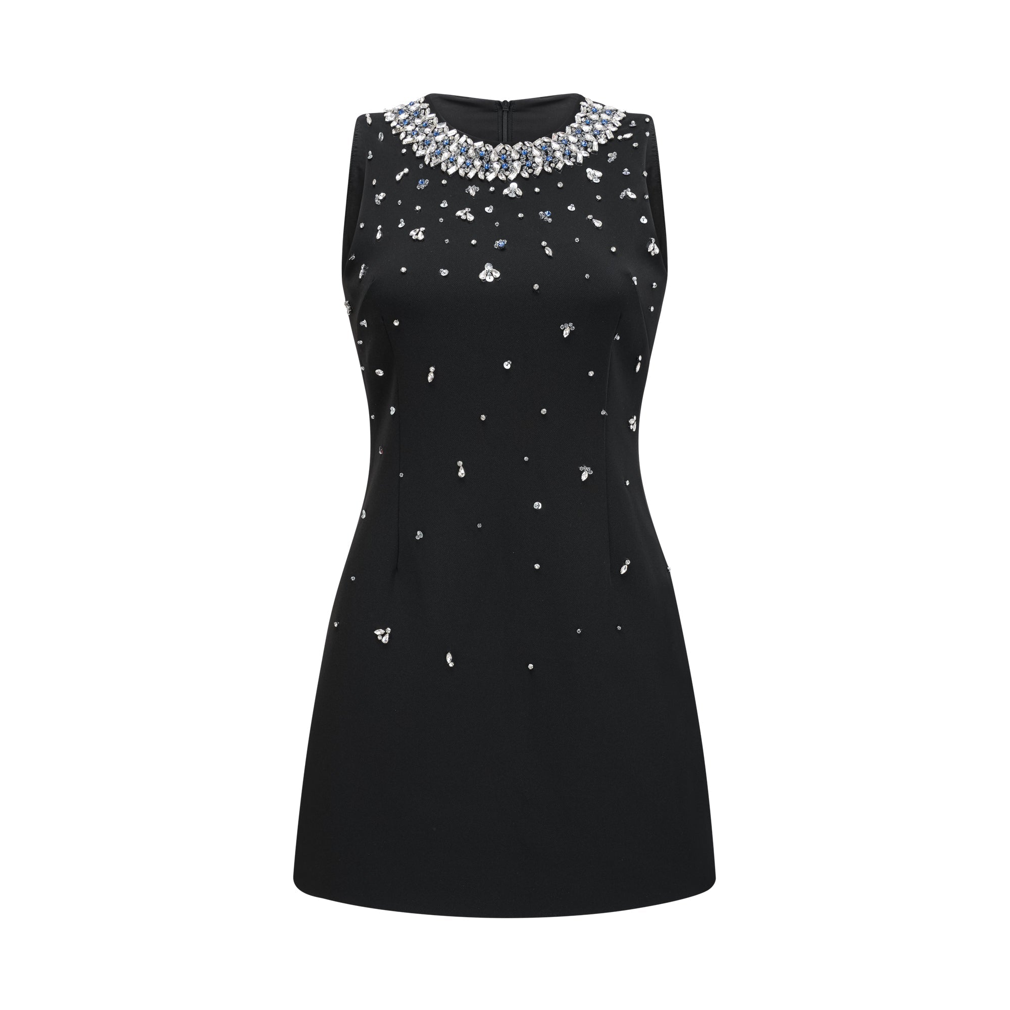 JALENA CRYSTAL MINI DRESS FOR EVENING PARTY