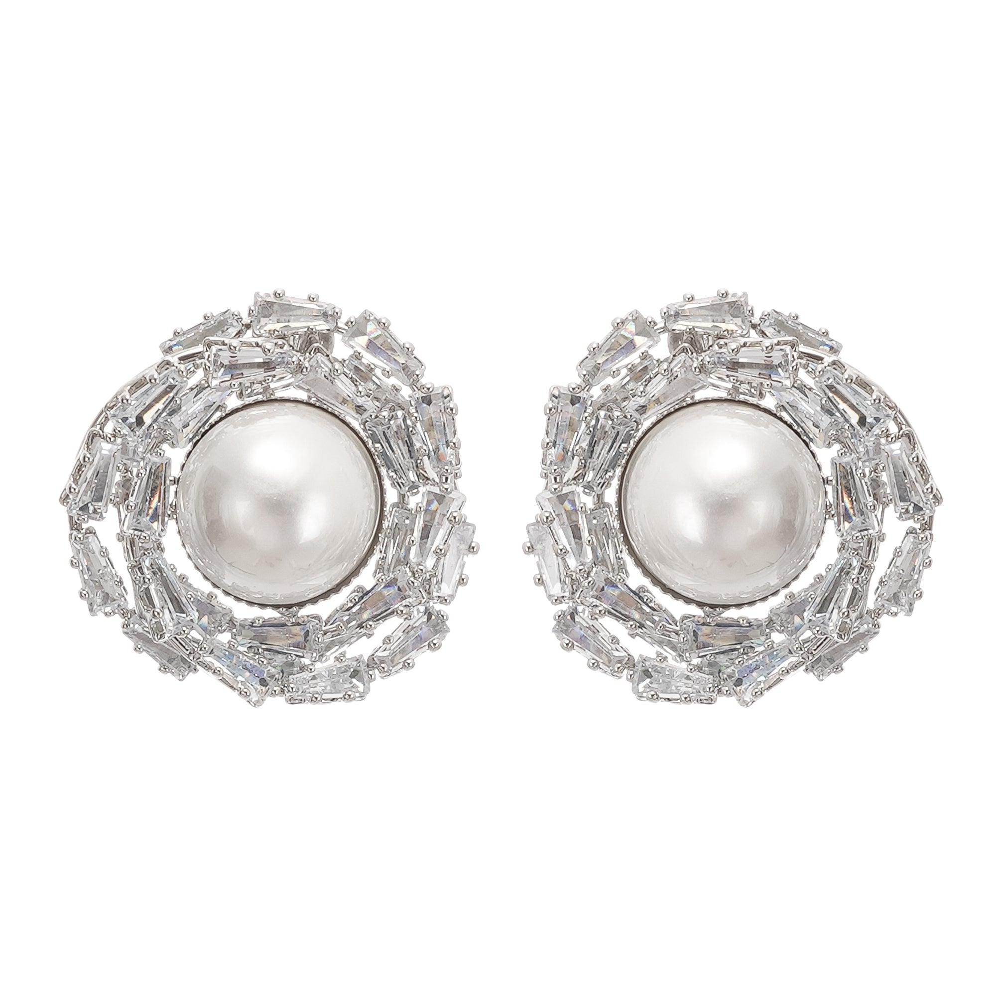 DSC00621 CRYSTAL & PEARL DROP EARRINGS FOR WEDDING