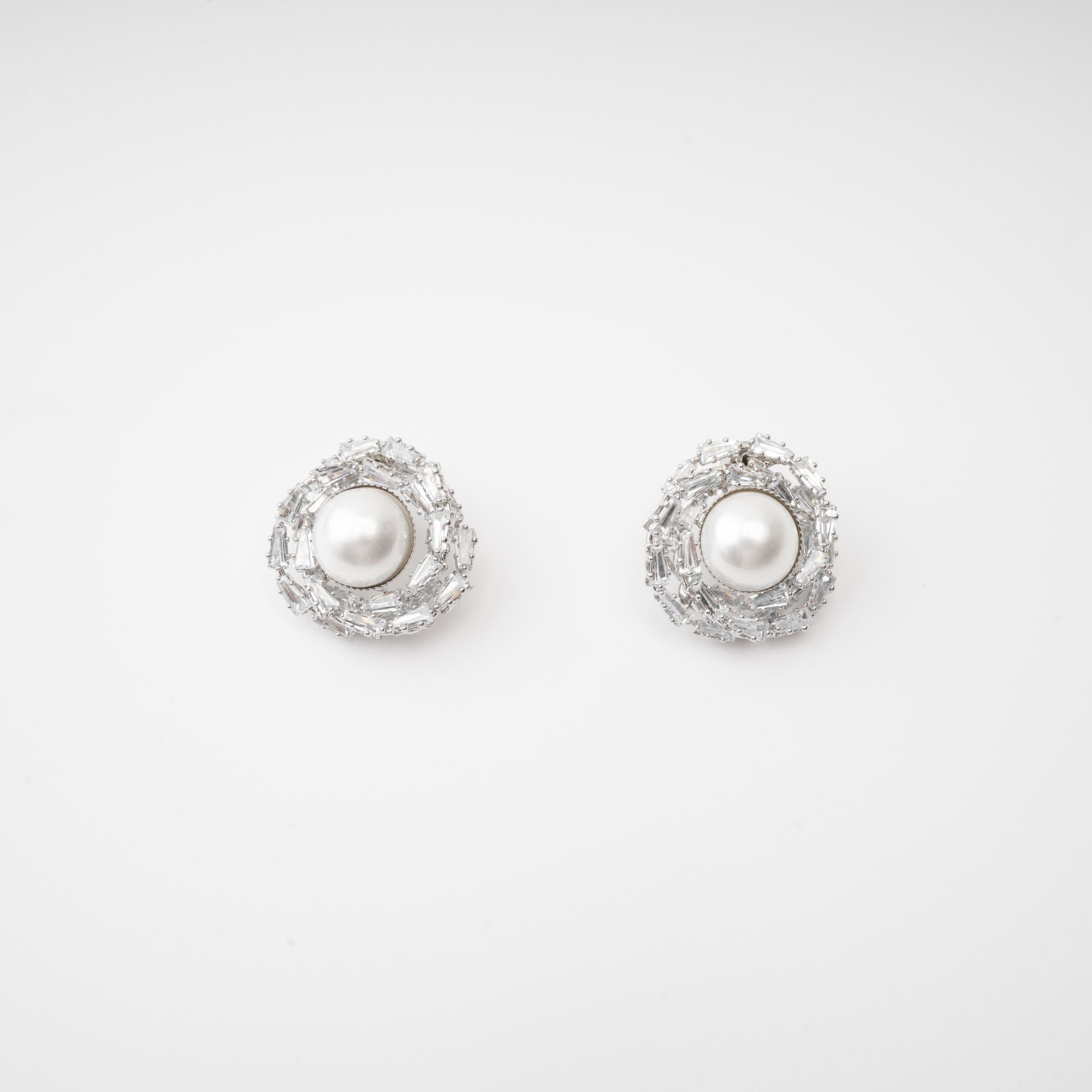 CRYSTAL & PEARL DROP EARRINGS FOR WEDDING