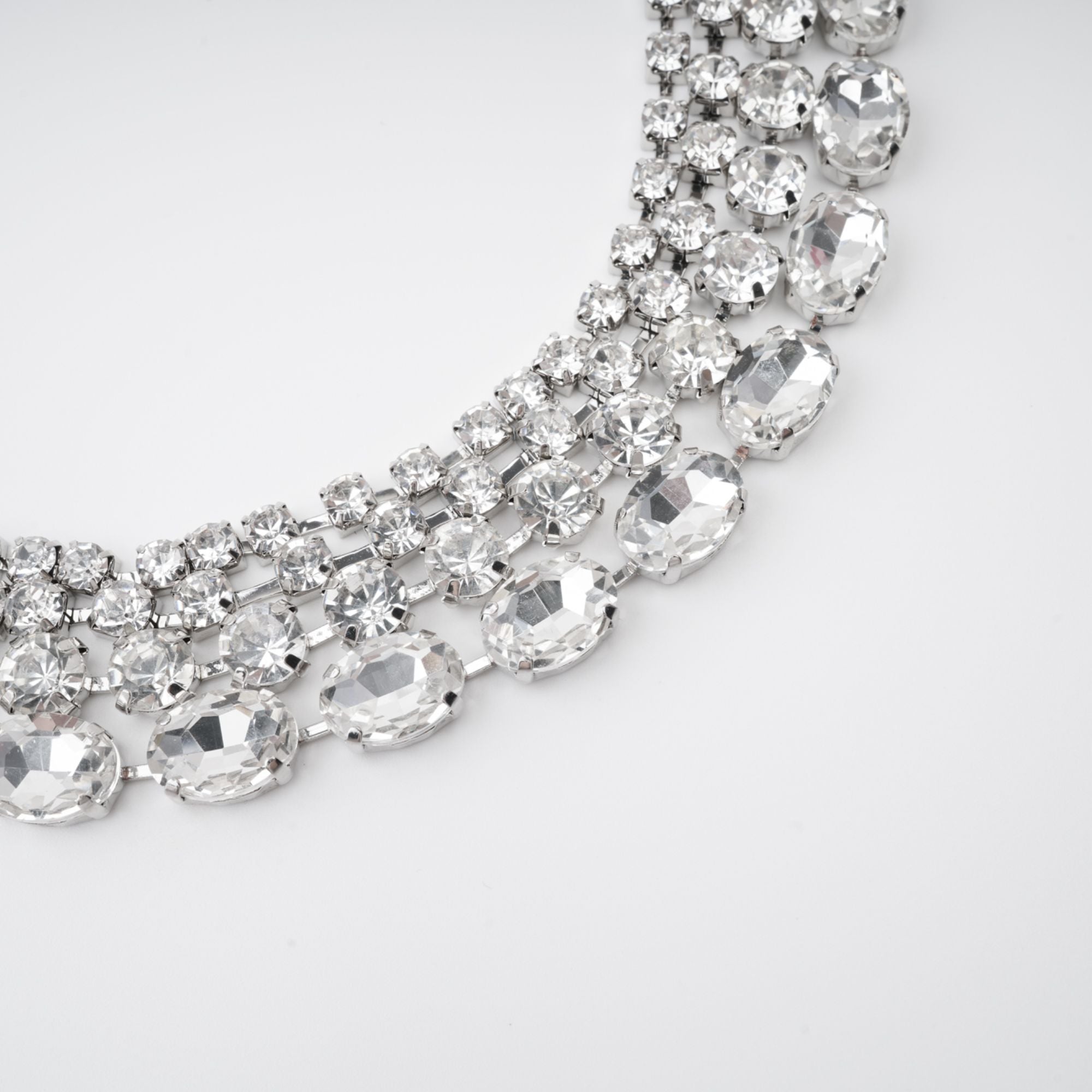 ELIZABETH CRYSTAL LAYERED NECKLACE FOR WEDDING