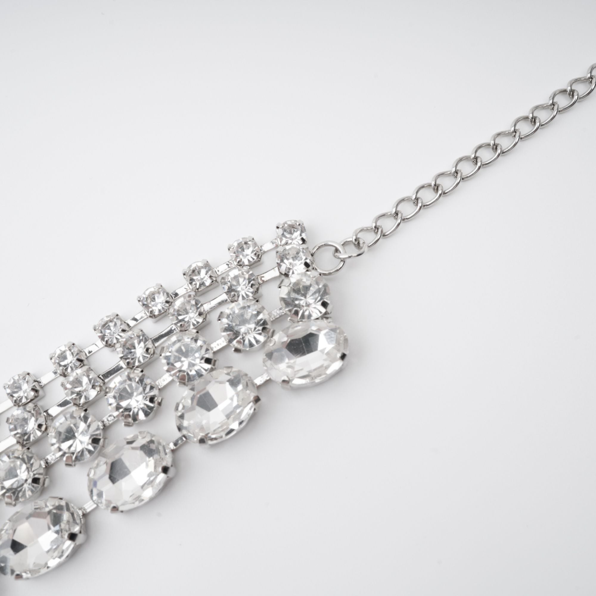 ELIZABETH CRYSTAL LAYERED NECKLACE FOR WEDDING
