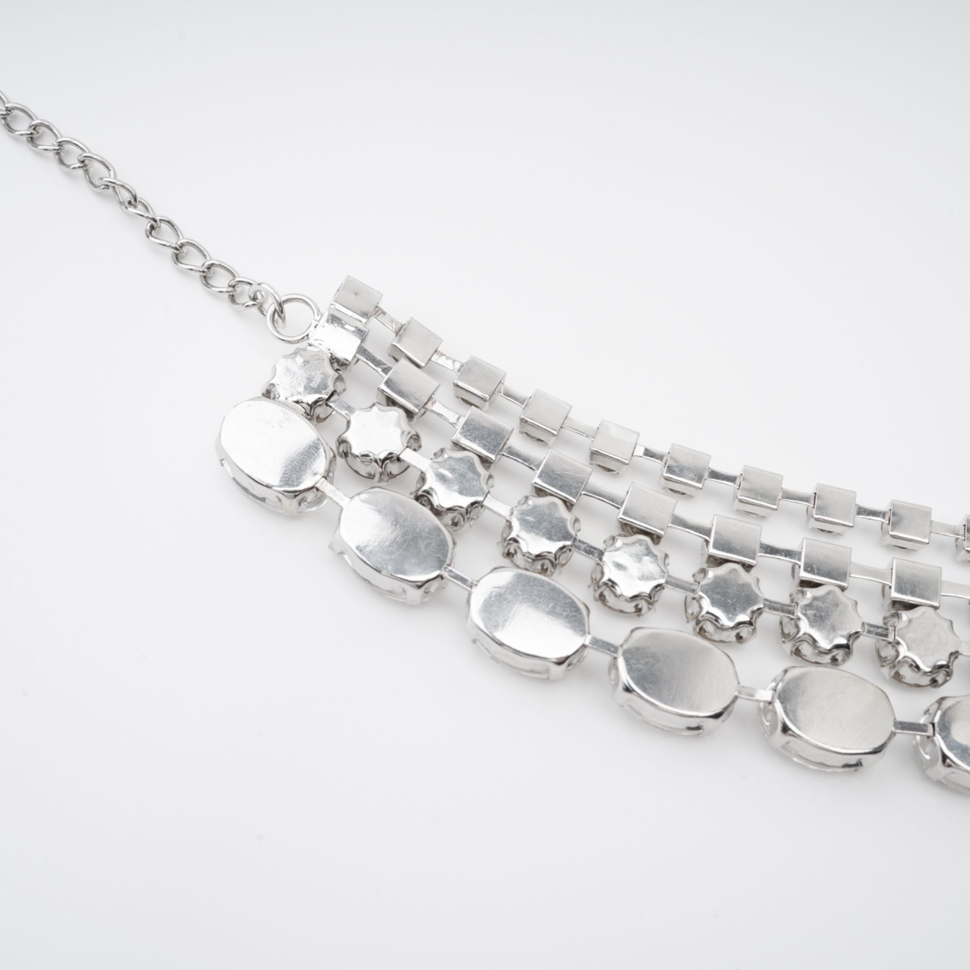 ELIZABETH CRYSTAL LAYERED NECKLACE FOR WEDDING