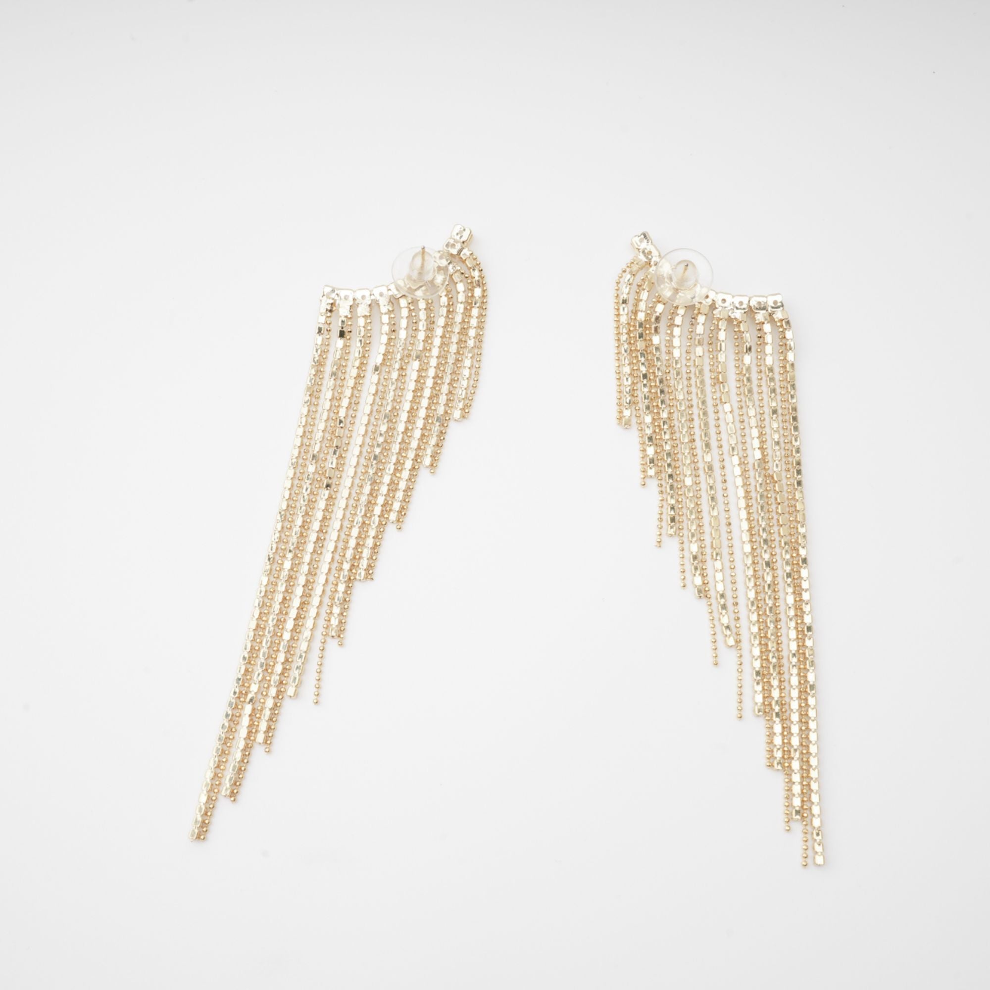 CRYSTAL TASSEL EARRINGS FOR WEDDING PARTY GLAM