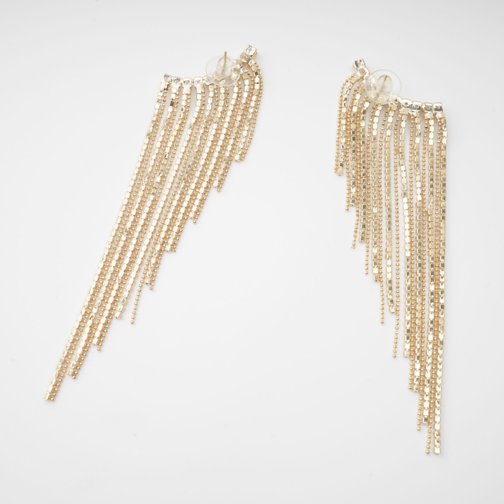 CRYSTAL TASSEL EARRINGS FOR WEDDING PARTY GLAM