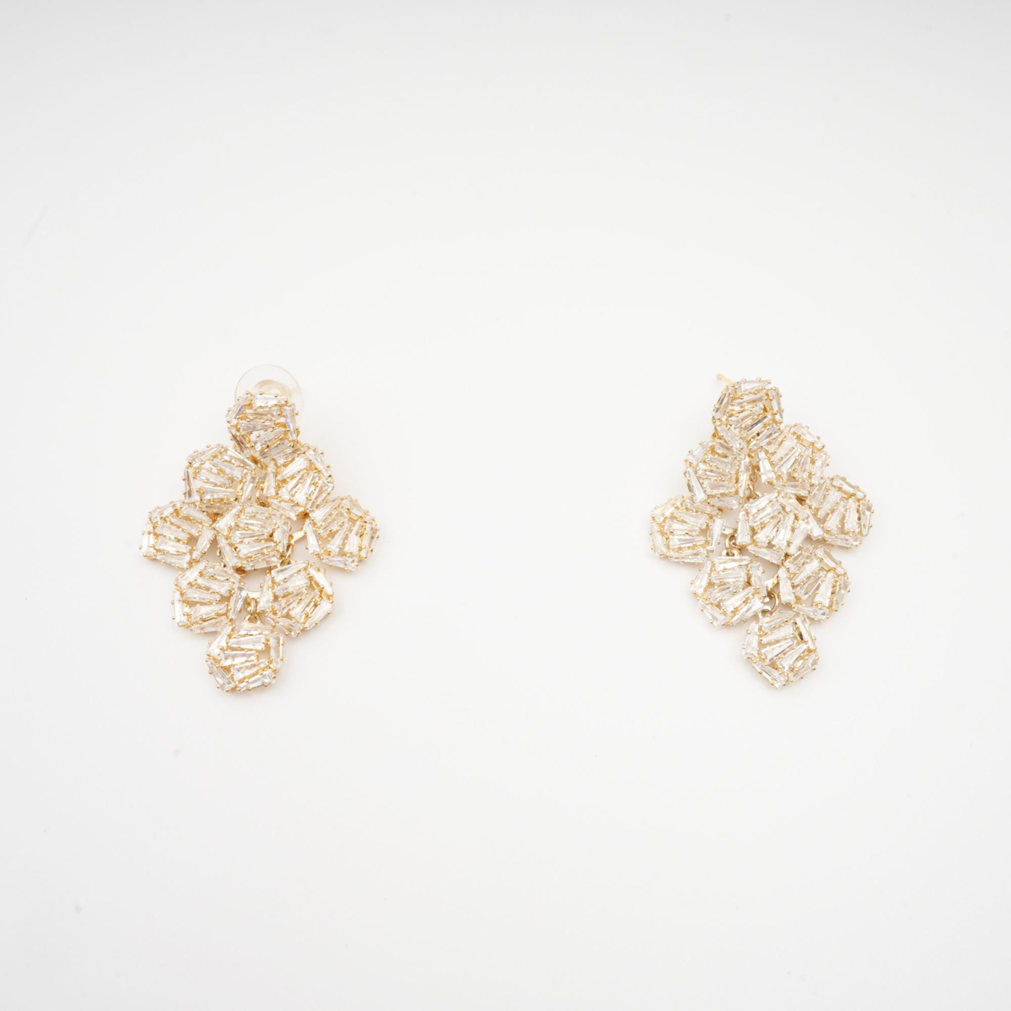 ARIANE CRYSTAL GEOMETRIC DROP EARRINGS FOR EVENTS