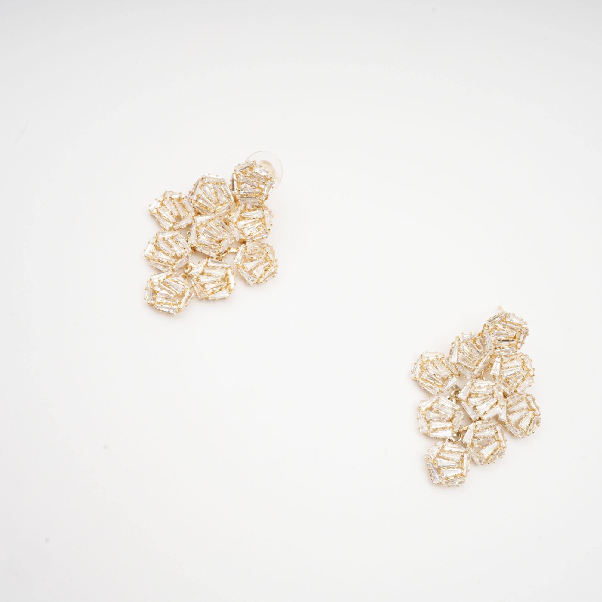 ARIANE CRYSTAL GEOMETRIC DROP EARRINGS FOR EVENTS