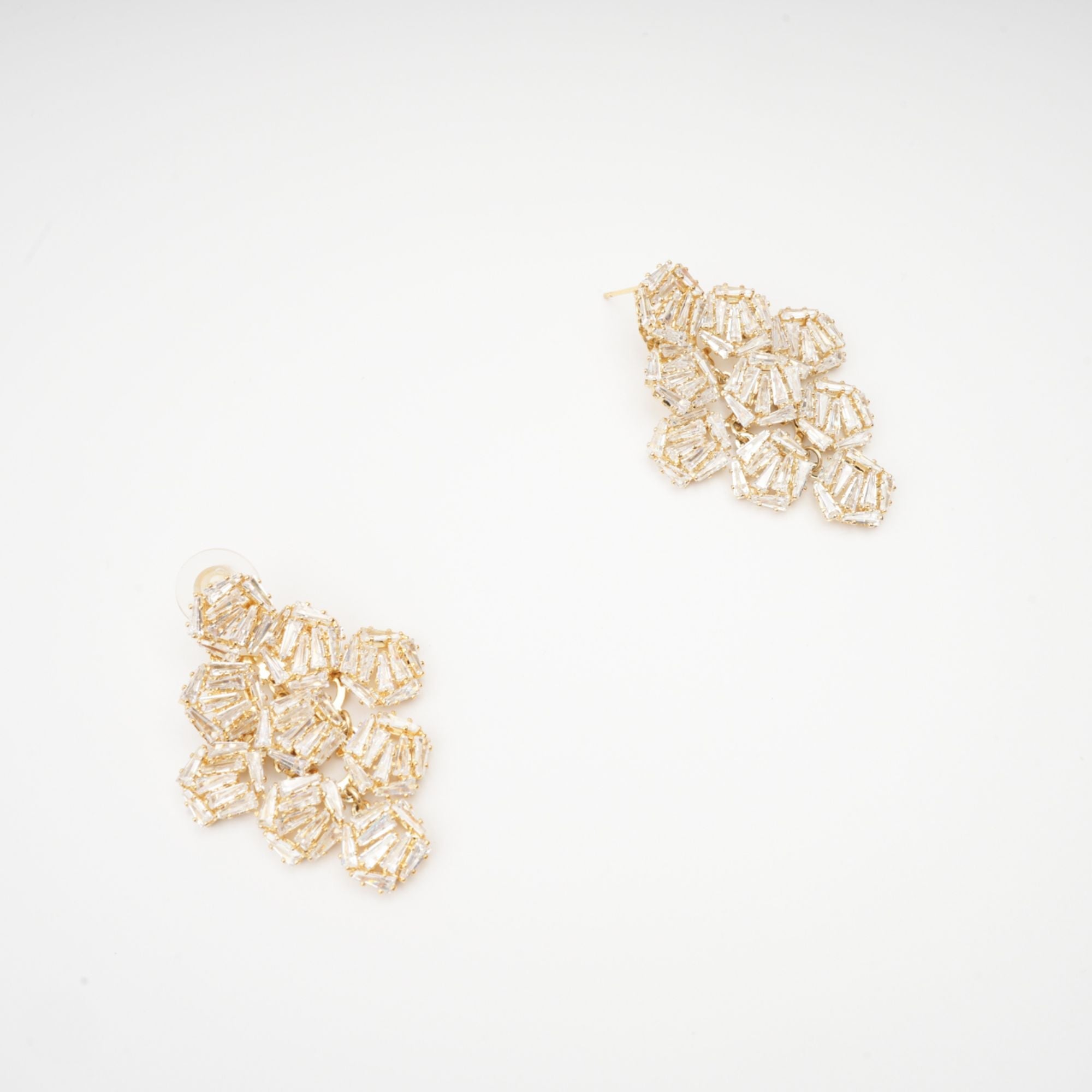 ARIANE CRYSTAL GEOMETRIC DROP EARRINGS FOR EVENTS