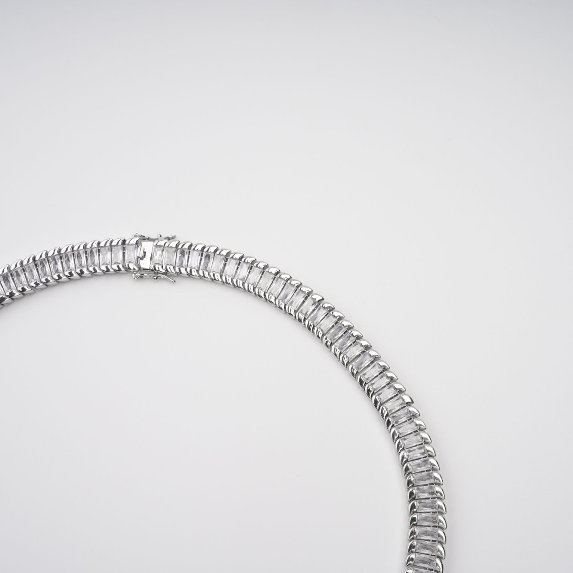 SILVER CRYSTAL STATEMENT NECKLACE FOR WEDDING PARTY