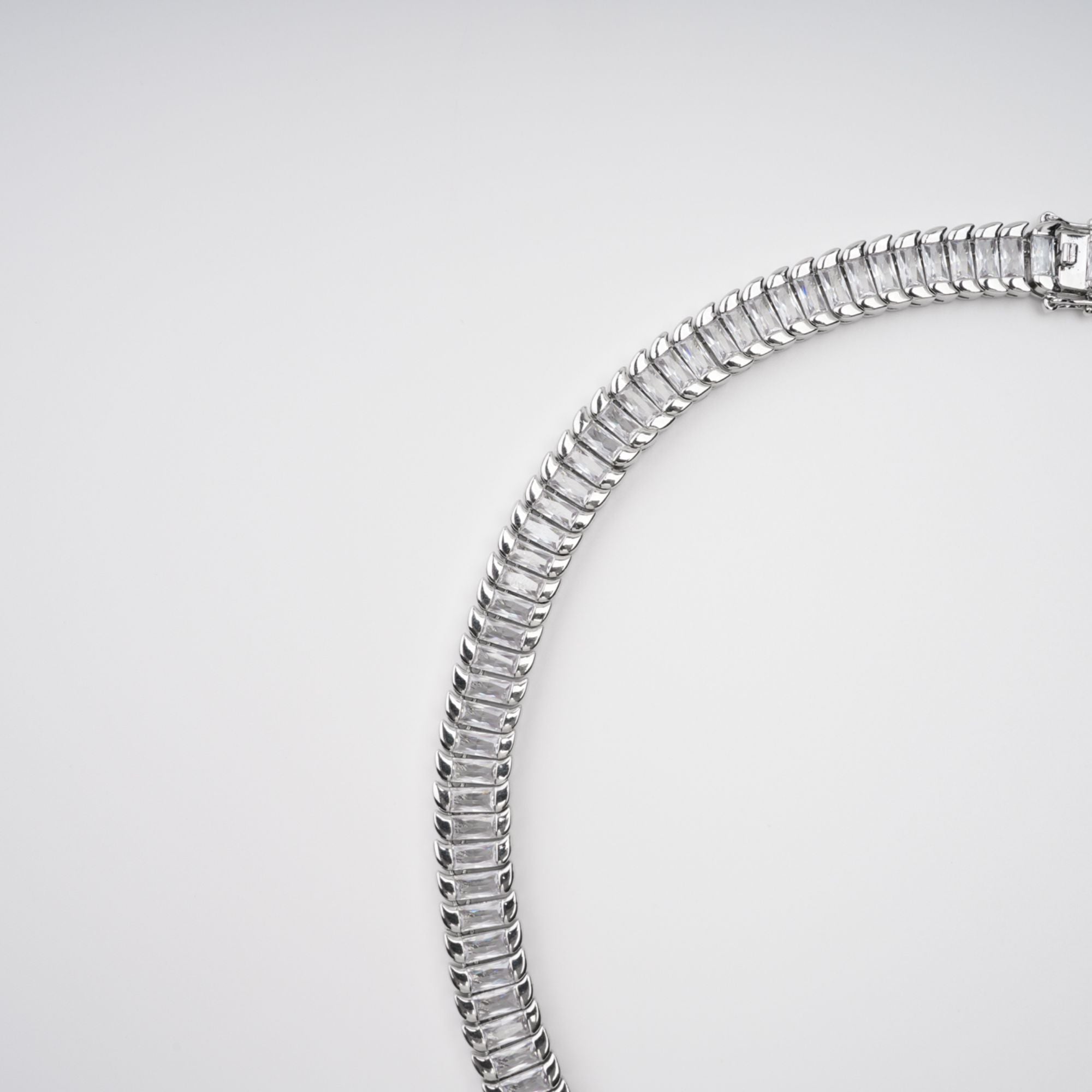 SILVER CRYSTAL STATEMENT NECKLACE FOR WEDDING PARTY