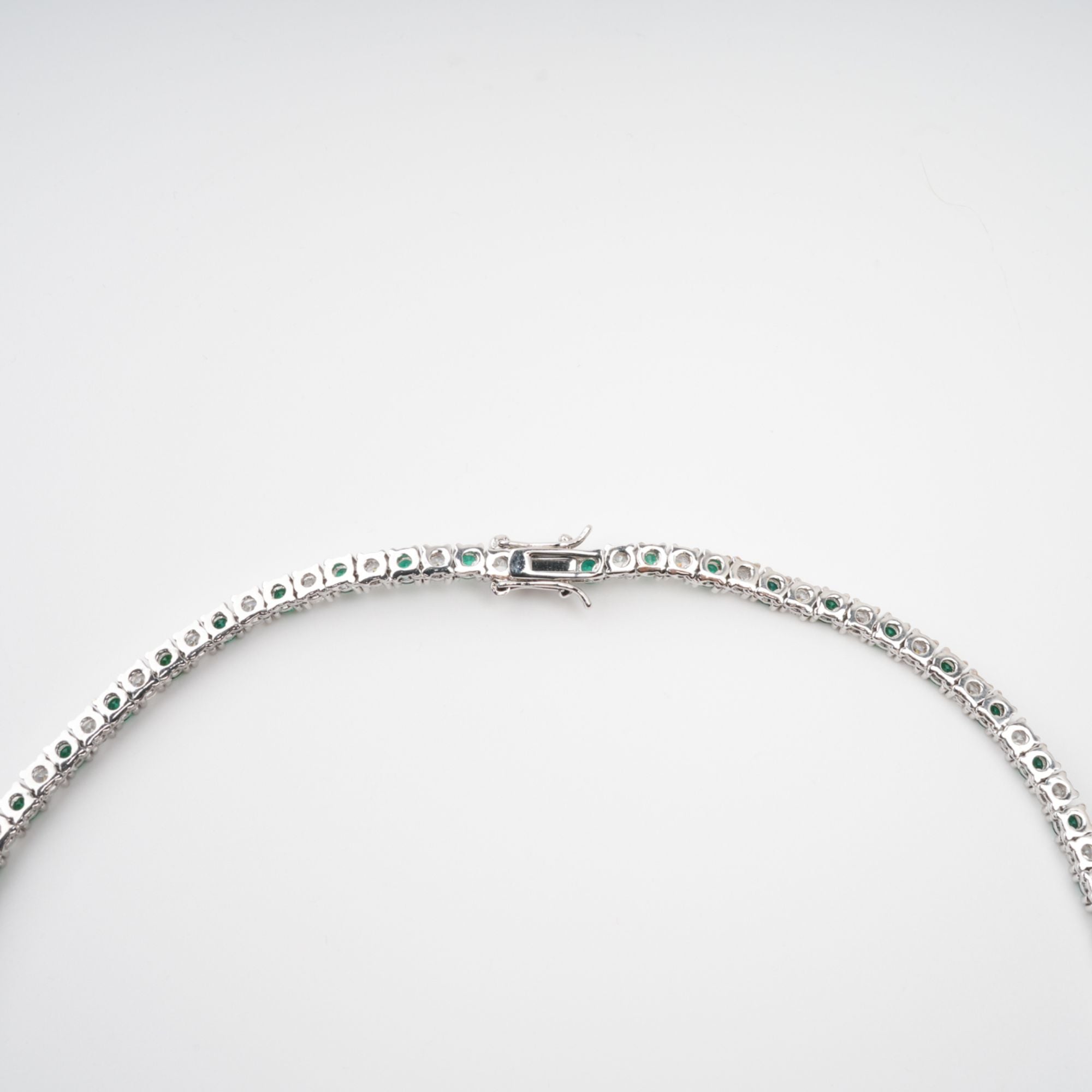 GREEN CRYSTAL EMBELLISHED NECKLACE FOR EVENING