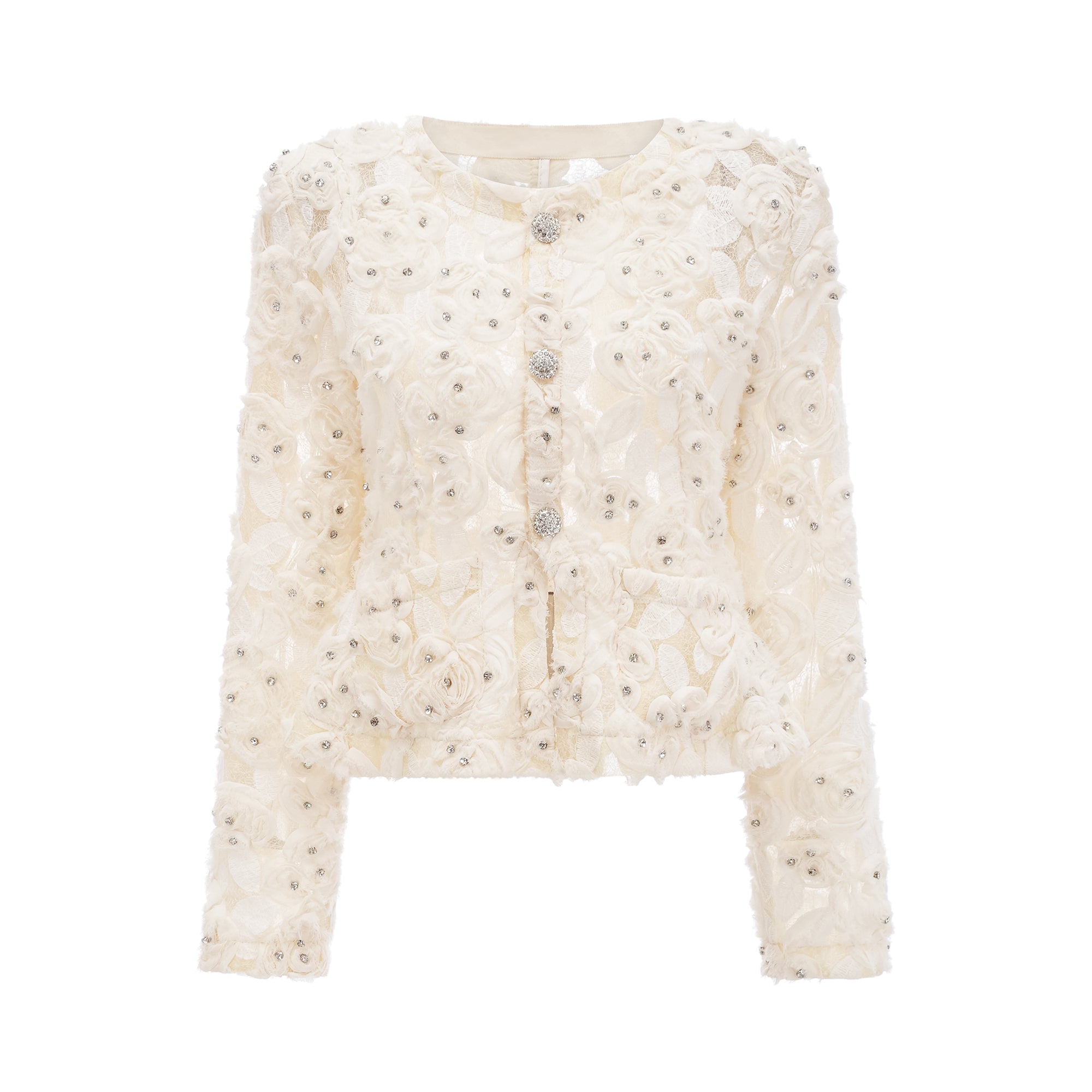 FLORAL APPLIQUÉ JACKET | WEDDING GUEST, BLOUSON STYLE