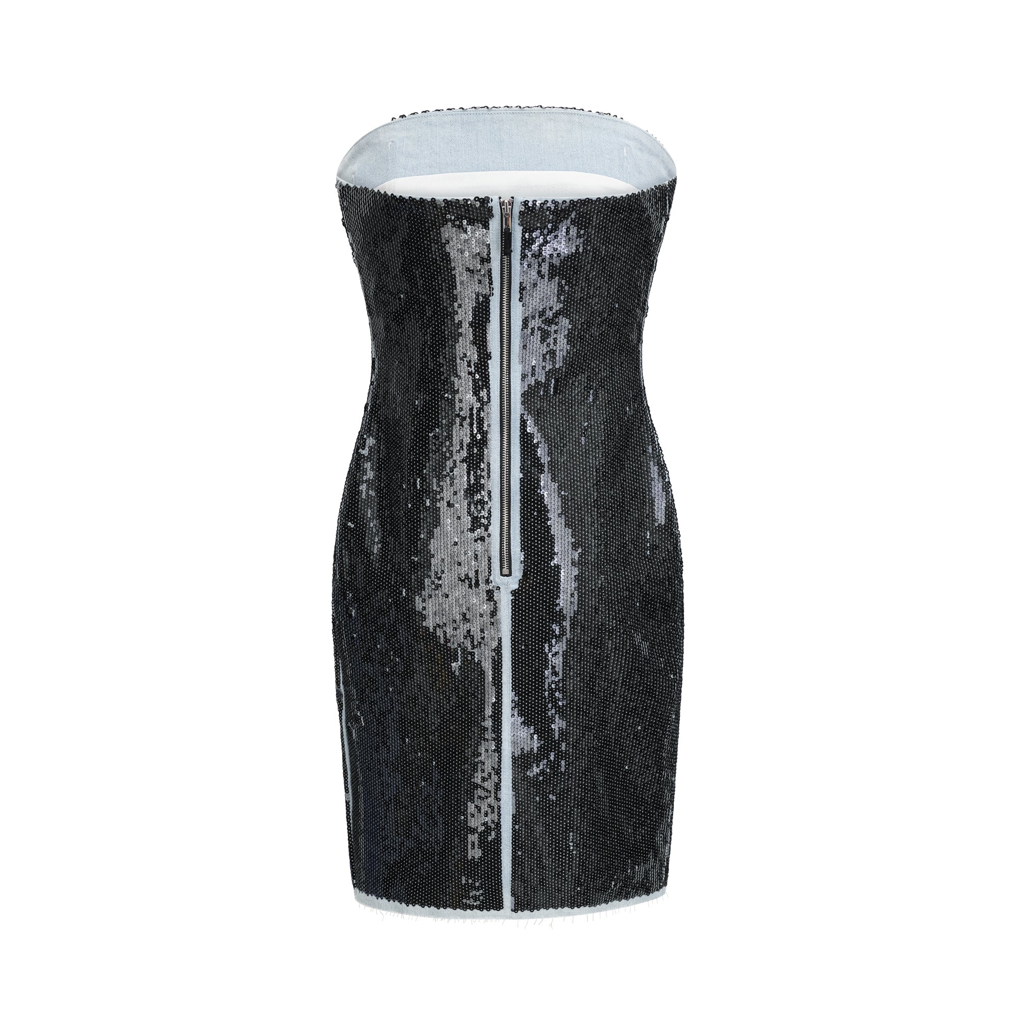 SEQUIN BANDEAU MINI DRESS FOR COCKTAIL PARTY