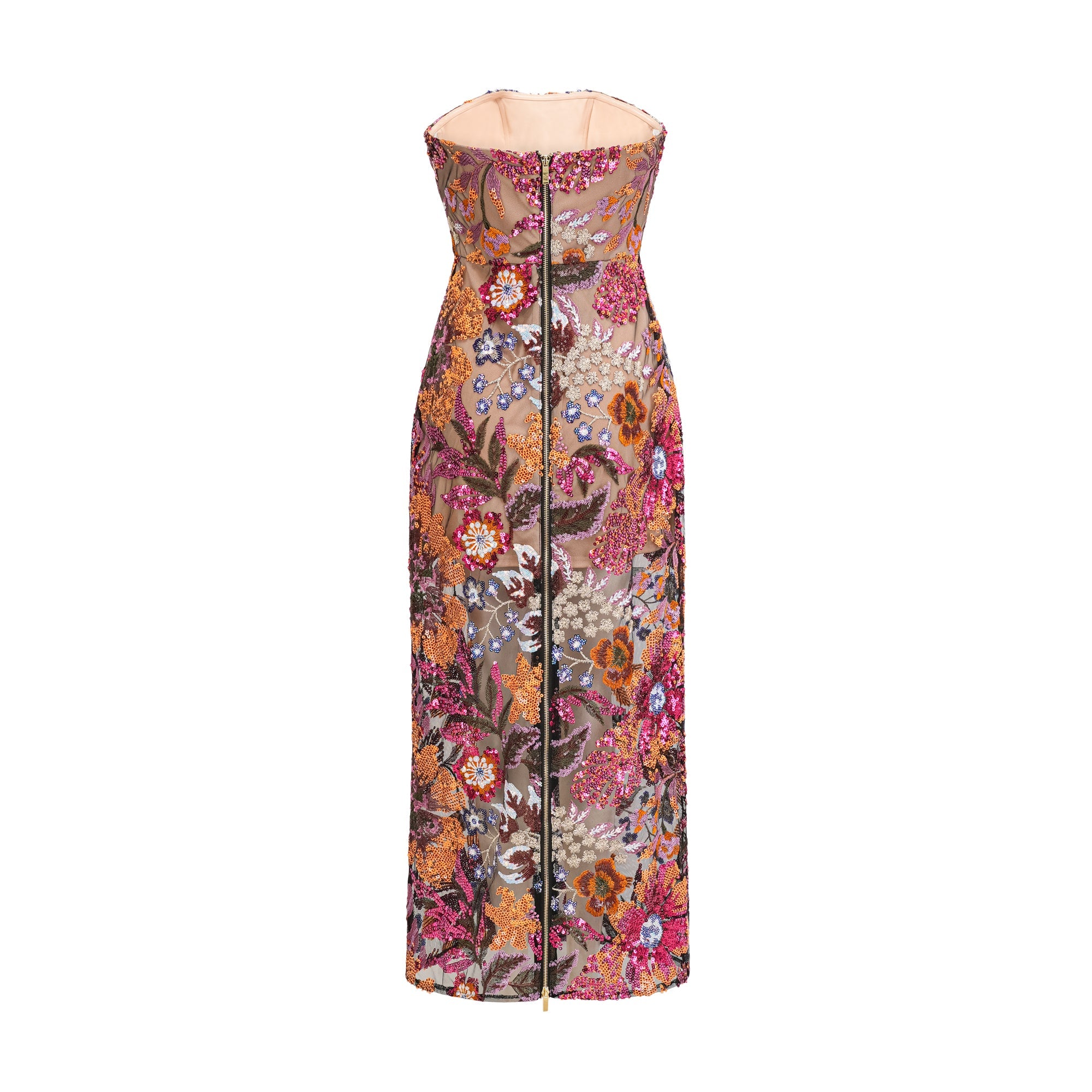 THÉRÈSE SEQUIN MULTICOLOUR MIDI DRESS