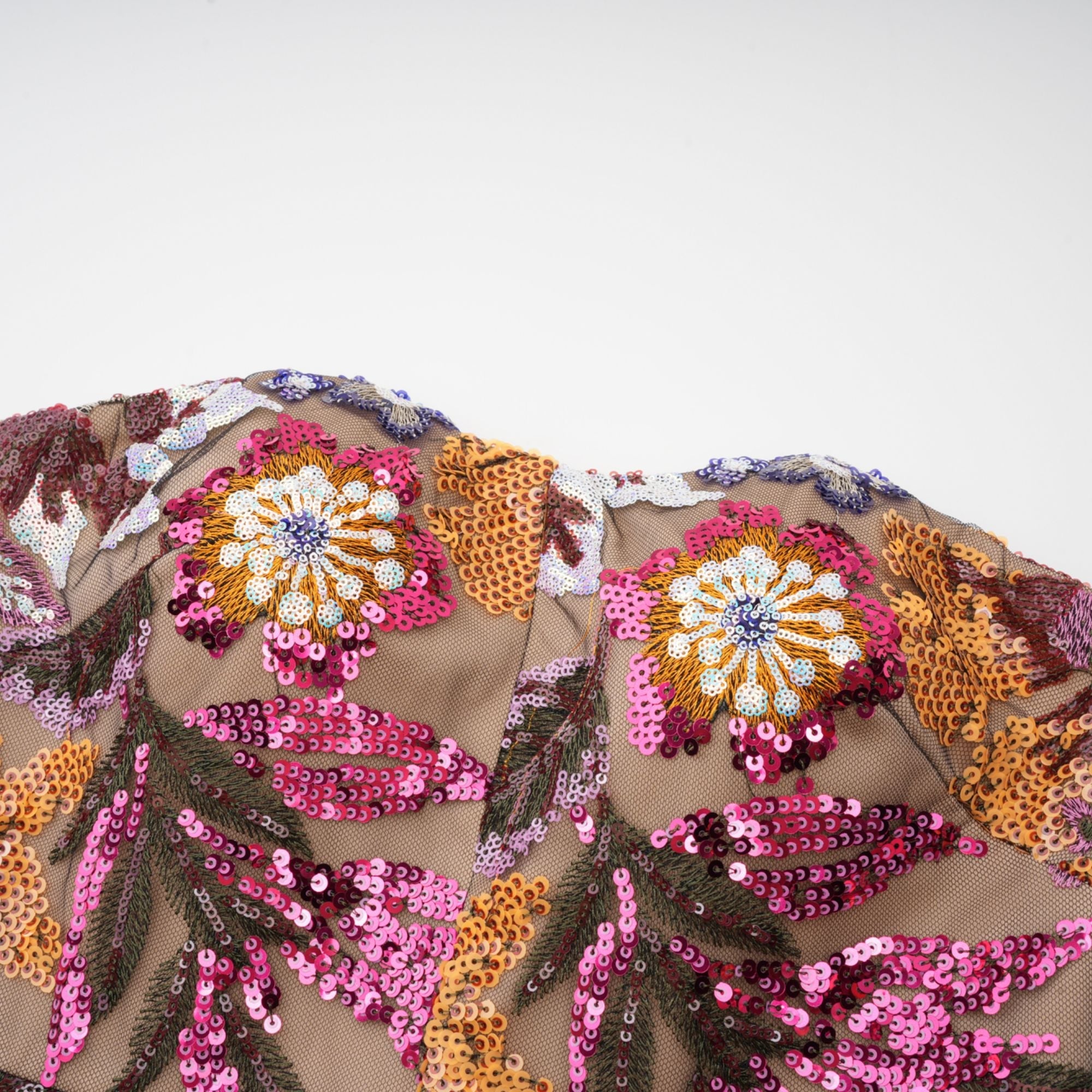 THÉRÈSE SEQUIN MULTICOLOUR MIDI DRESS