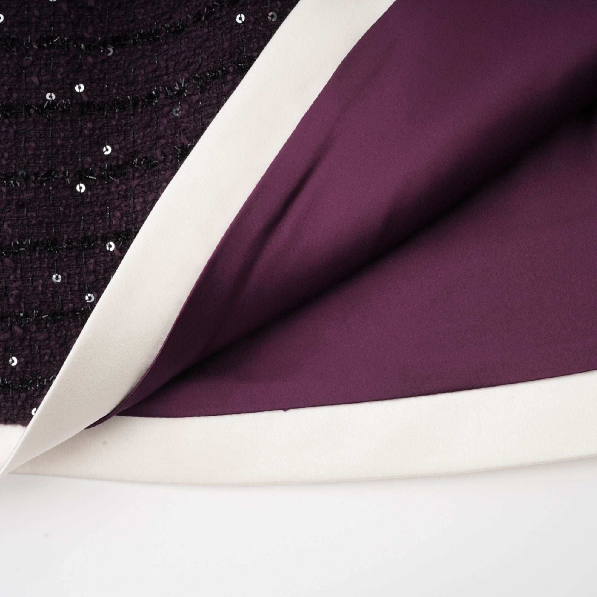 BRIGITTE PURPLE SEQUIN TWEED SET