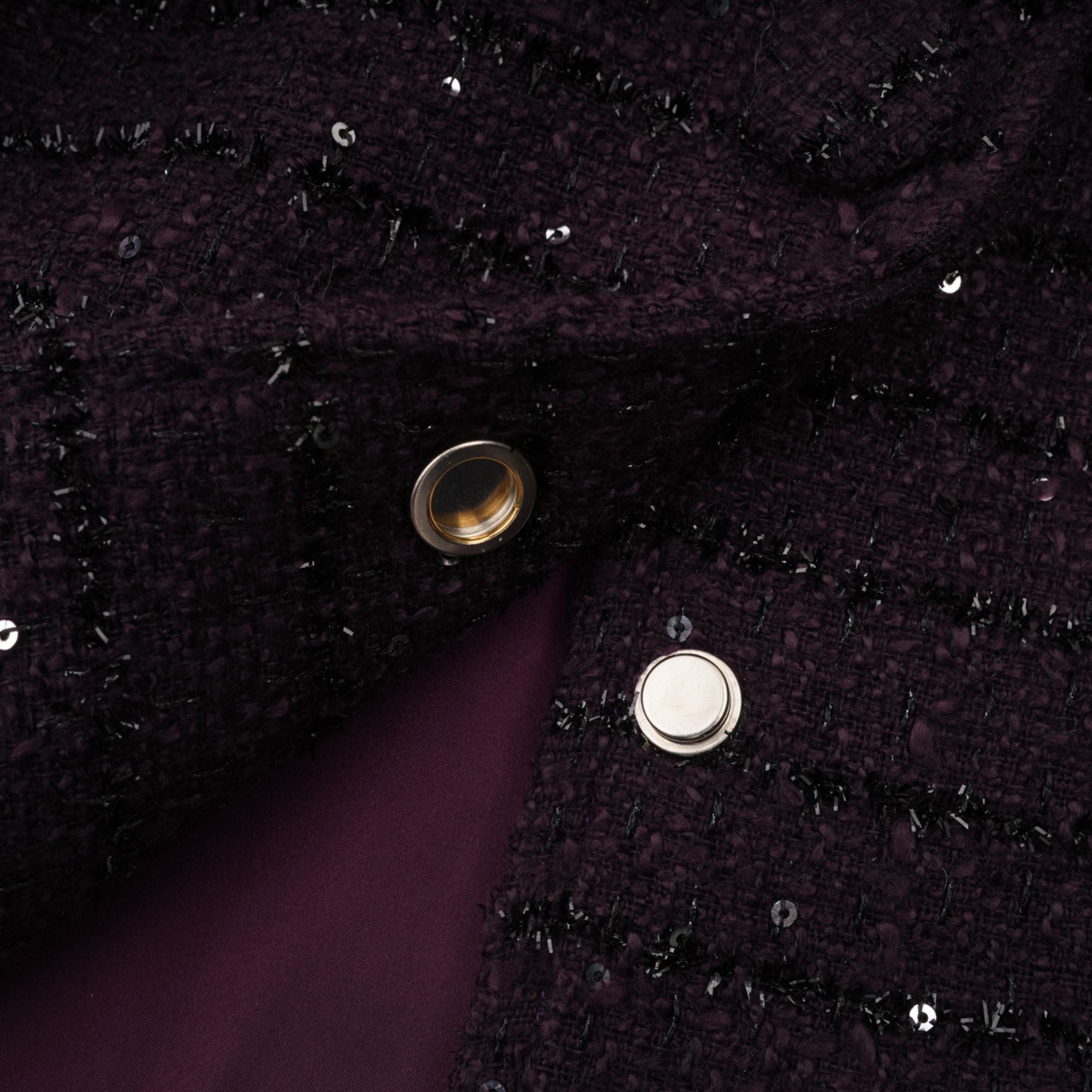 BRIGITTE PURPLE SEQUIN TWEED SET
