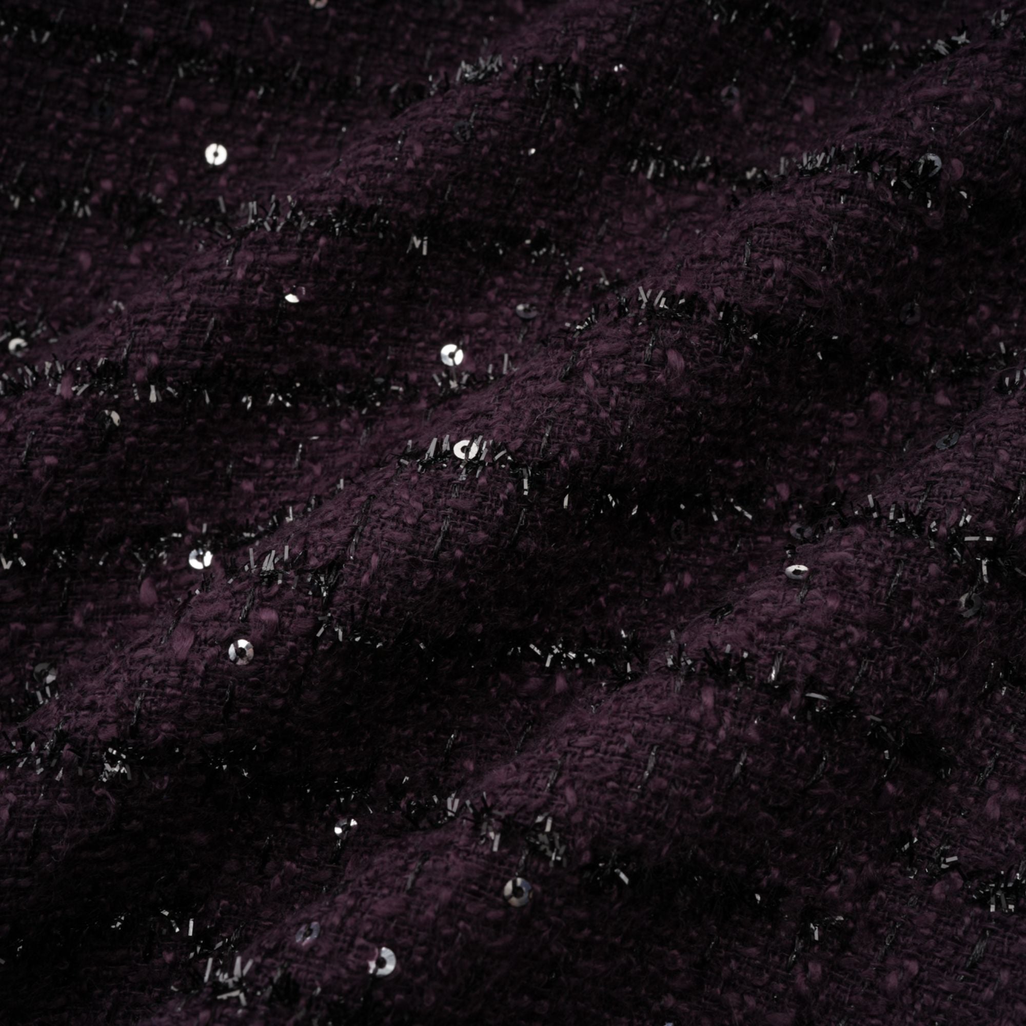BRIGITTE PURPLE SEQUIN TWEED SET