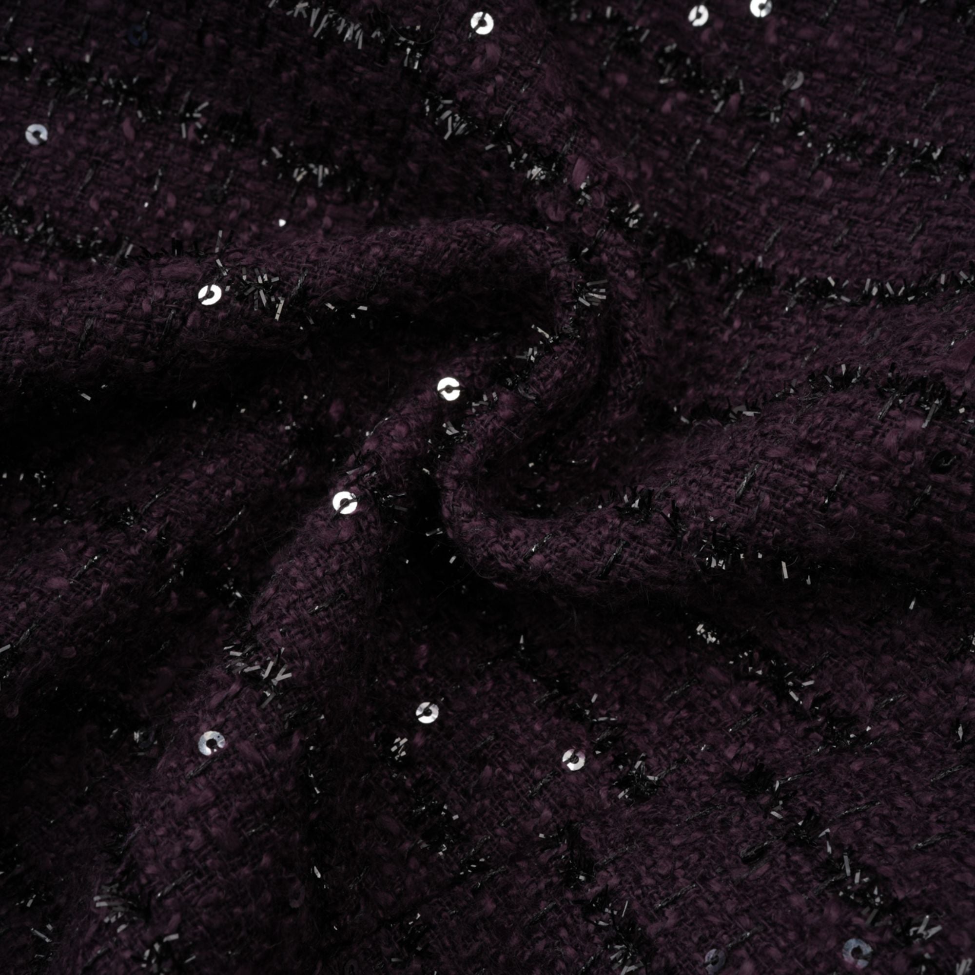 BRIGITTE PURPLE SEQUIN TWEED SET